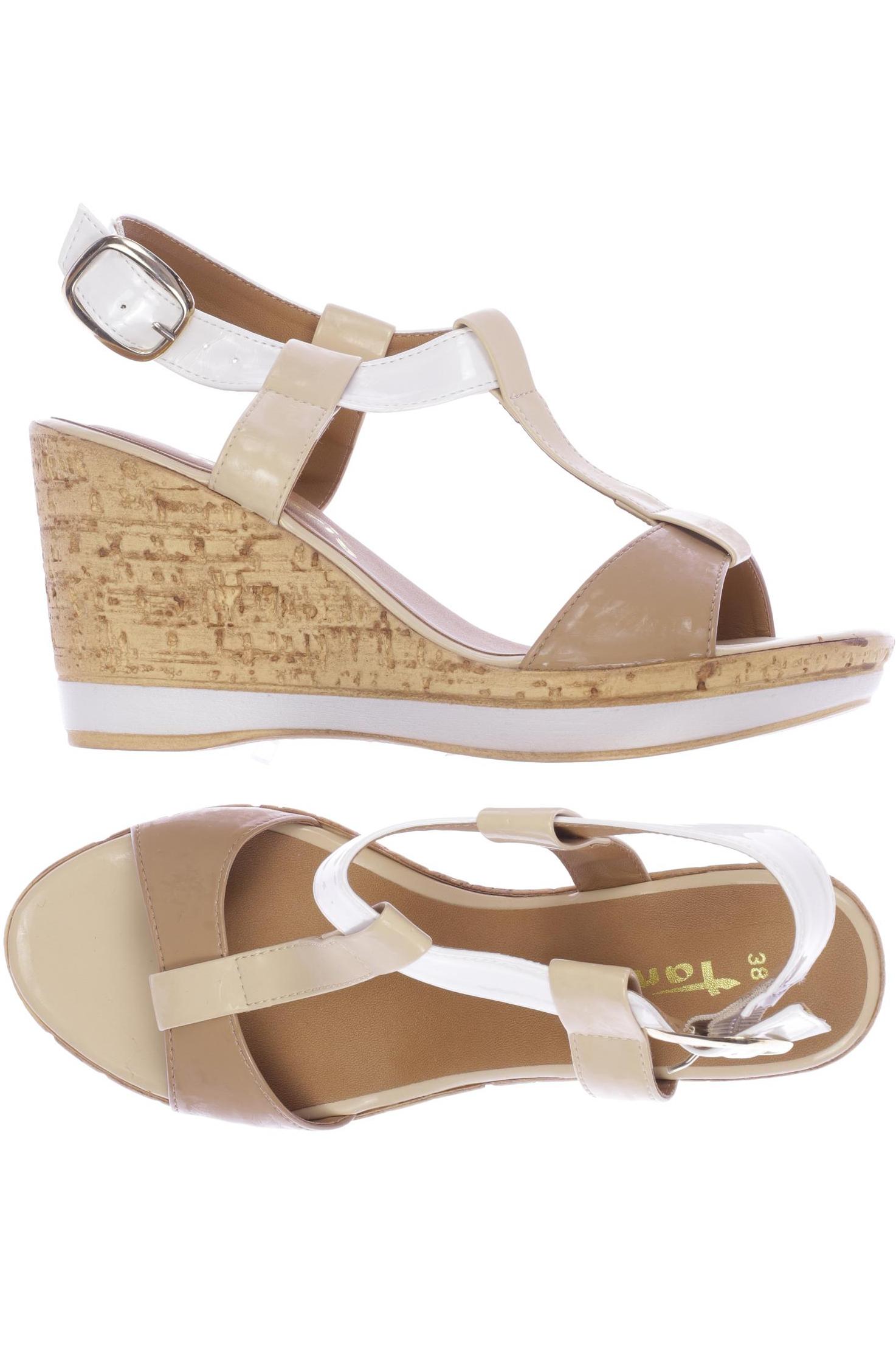 

Tamaris Damen Sandale, beige, Gr. 38