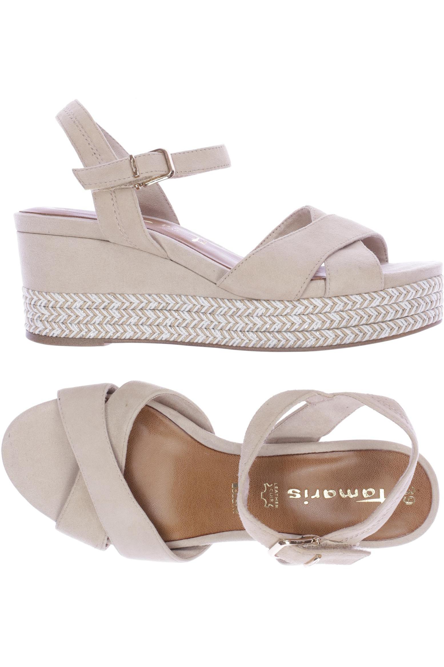 

Tamaris Damen Sandale, beige, Gr. 39