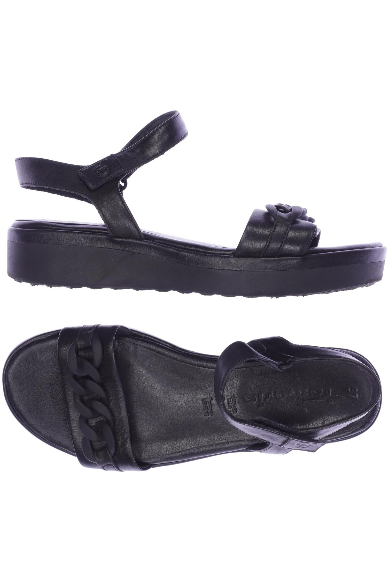

Tamaris Damen Sandale, schwarz, Gr. 37