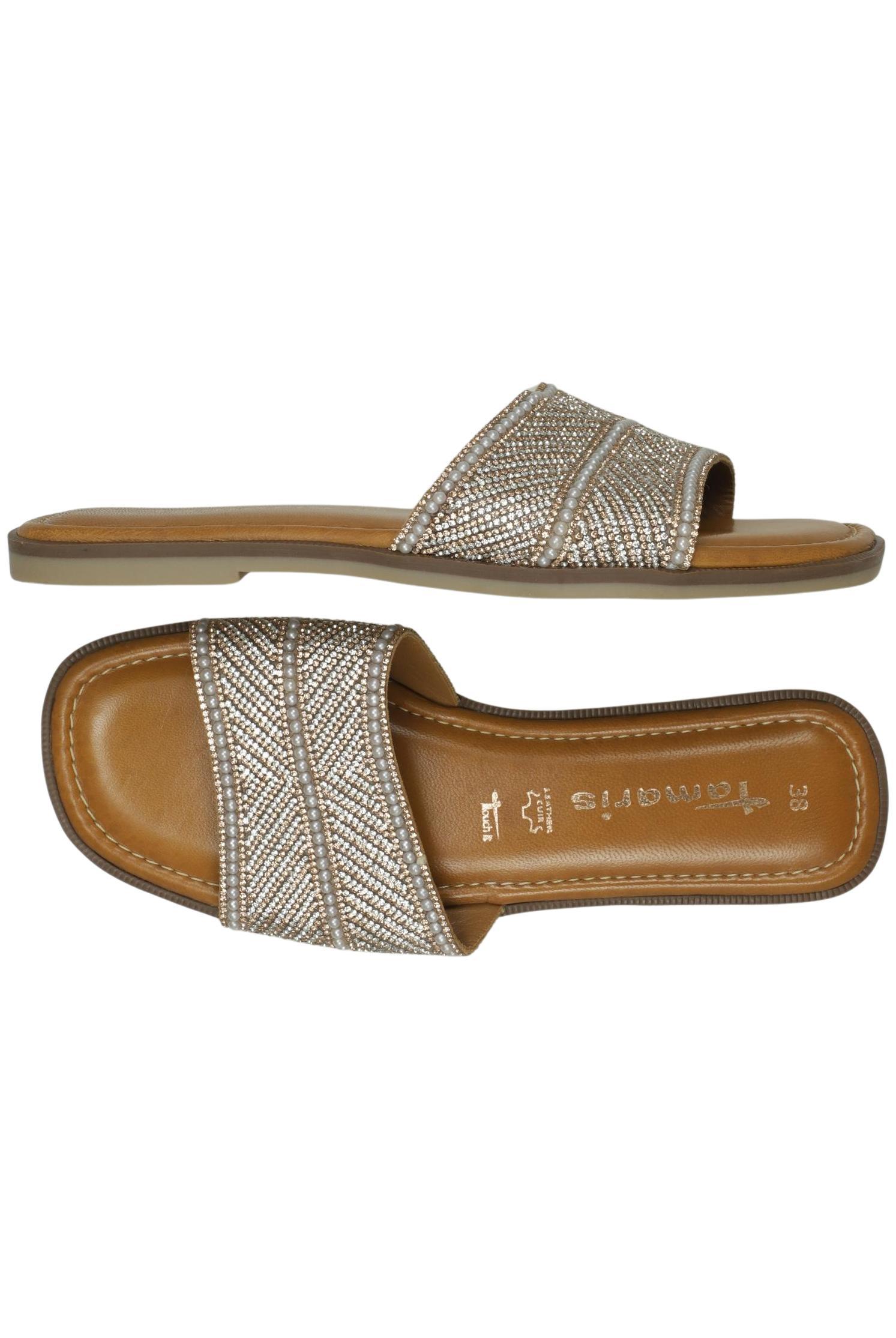 

Tamaris Damen Sandale, beige, Gr. 38