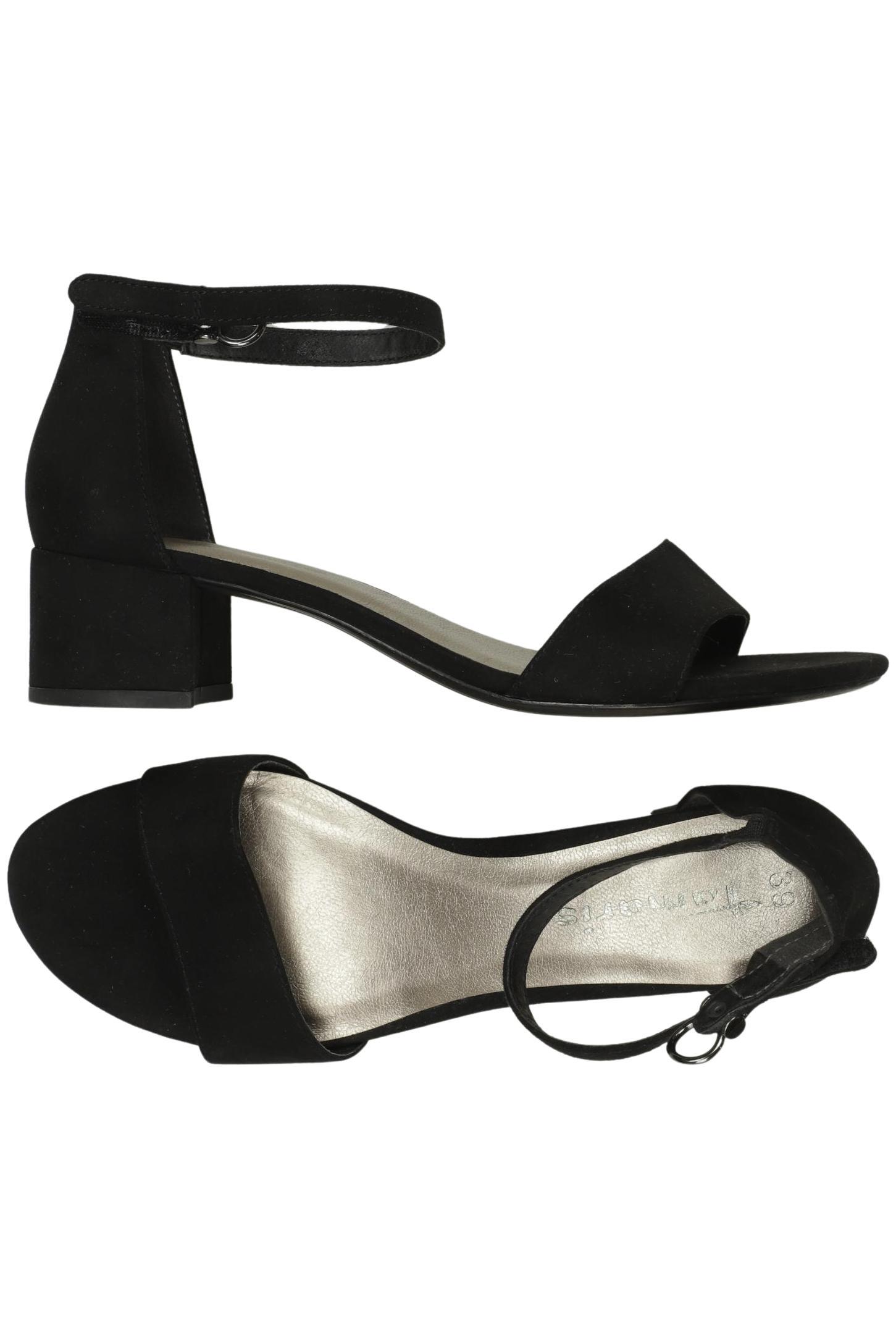 

Tamaris Damen Sandale, schwarz, Gr. 39