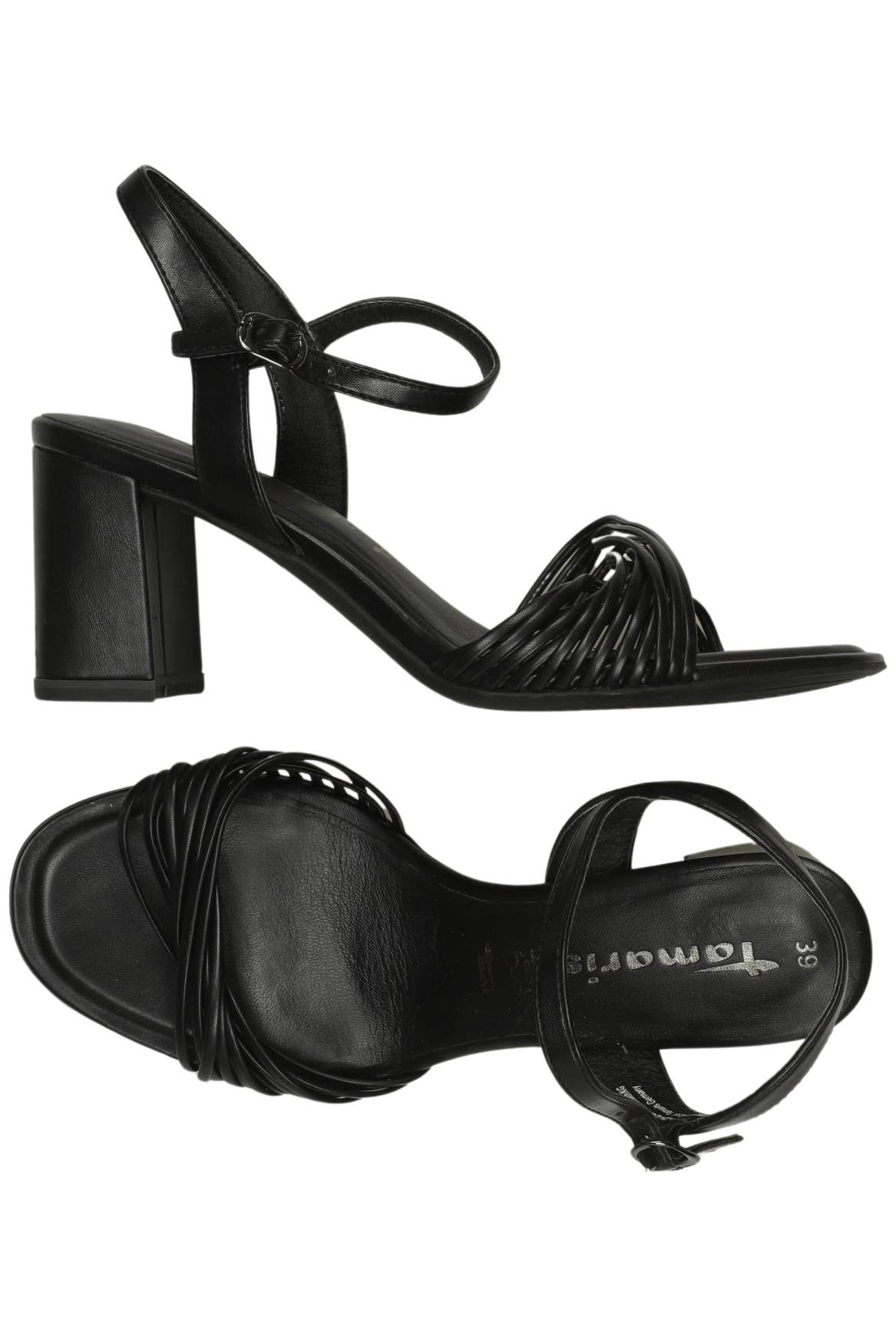 

Tamaris Damen Sandale, schwarz, Gr. 39