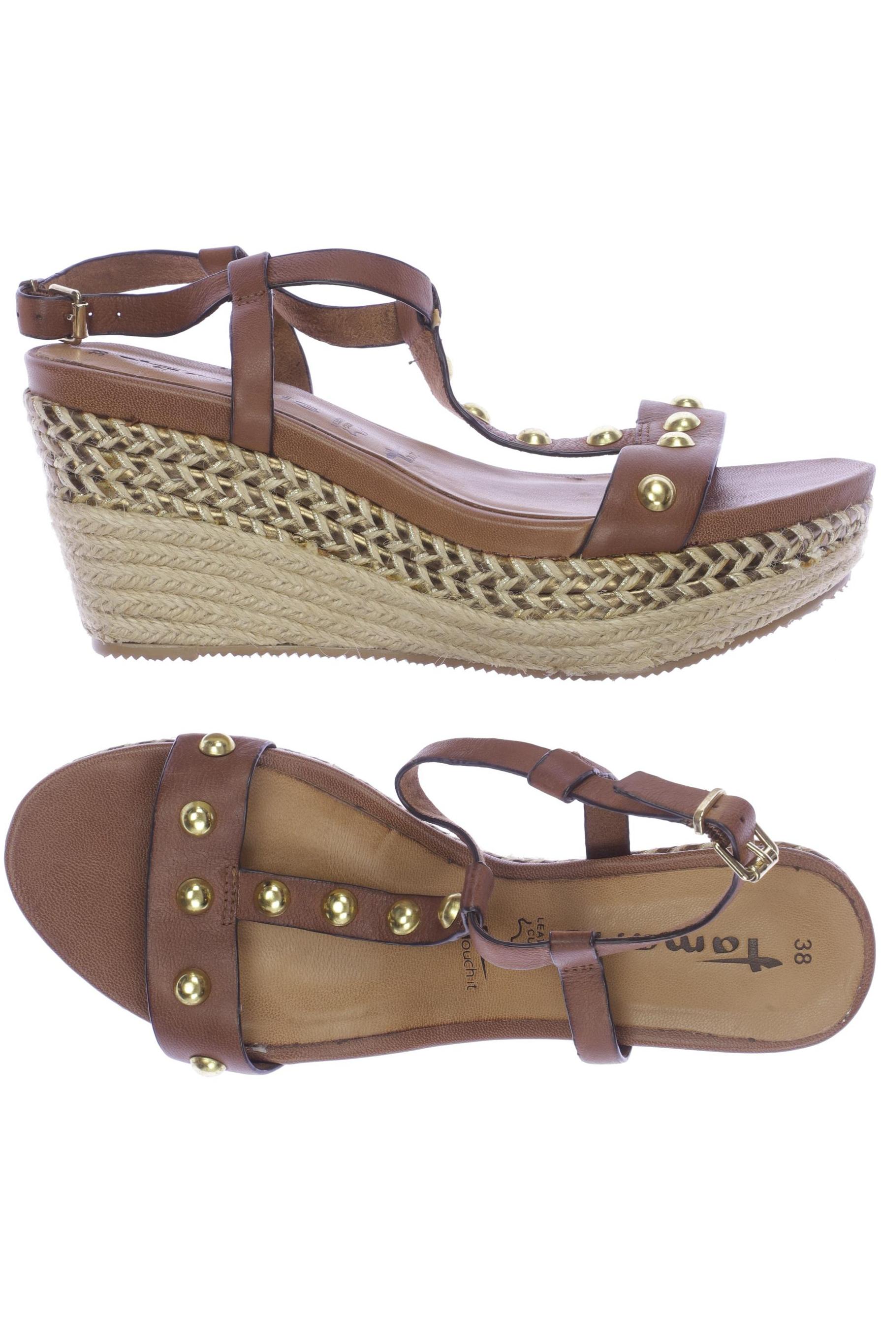 

Tamaris Damen Sandale, braun, Gr. 38