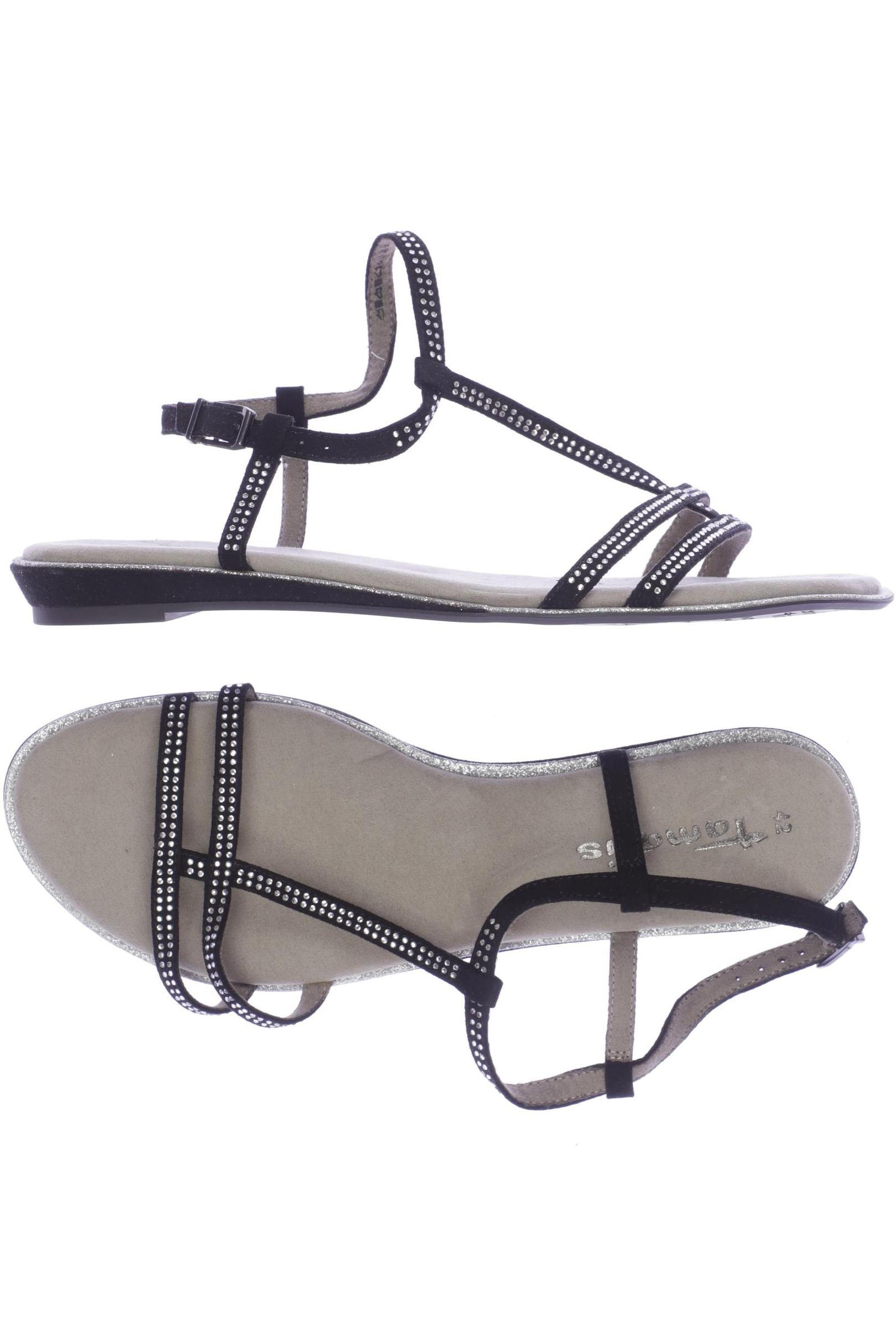 

Tamaris Damen Sandale, schwarz, Gr. 42
