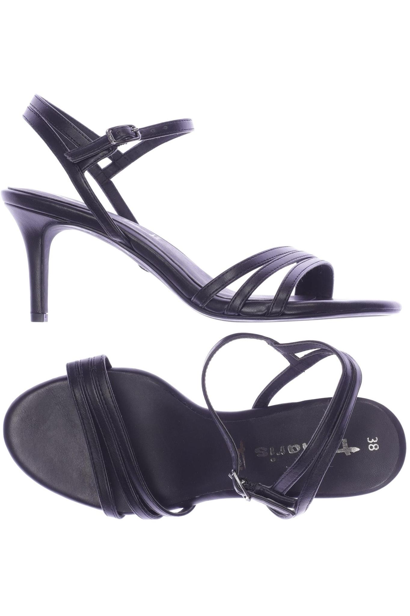 

Tamaris Damen Sandale, schwarz, Gr. 38