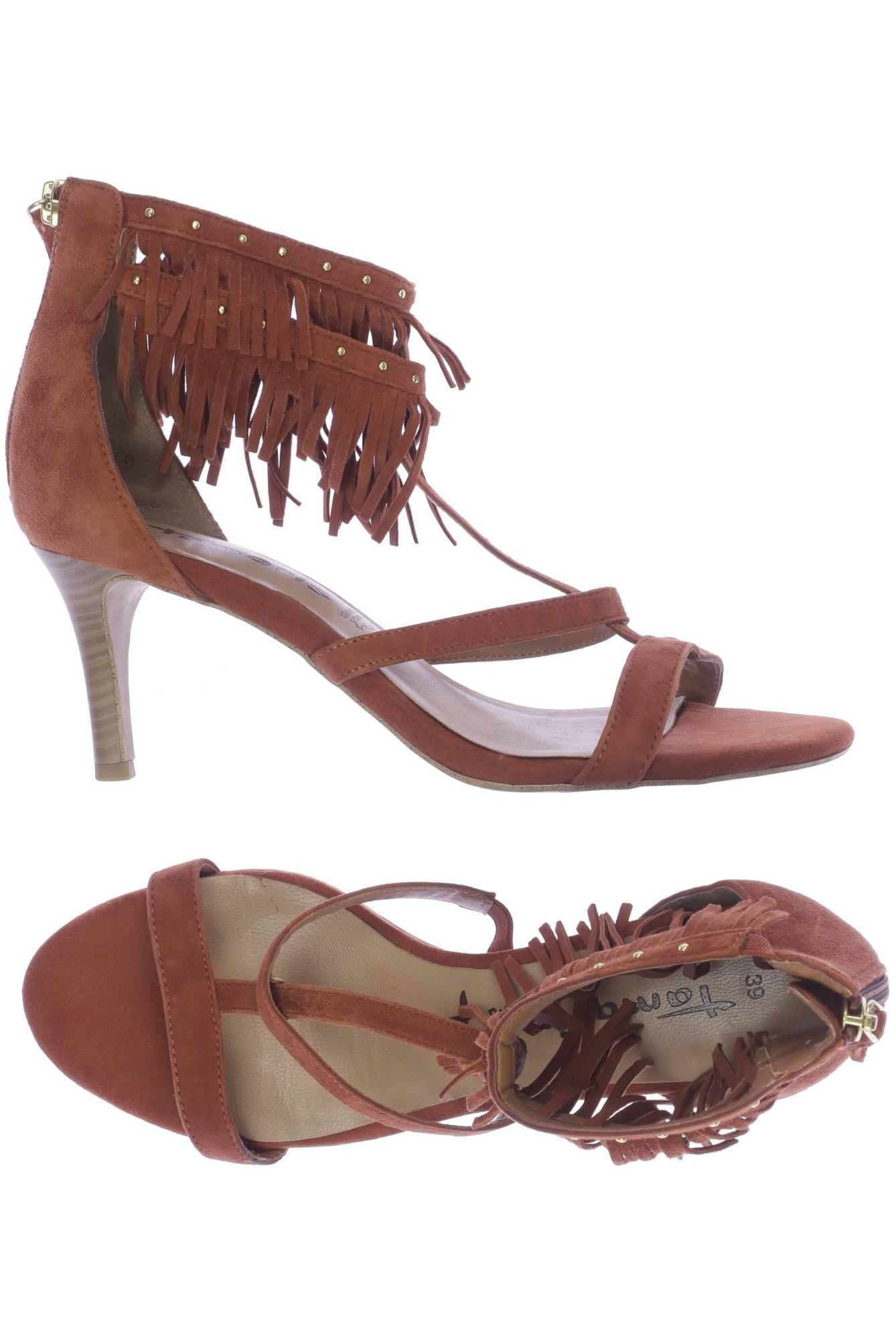

Tamaris Damen Sandale, braun, Gr. 39