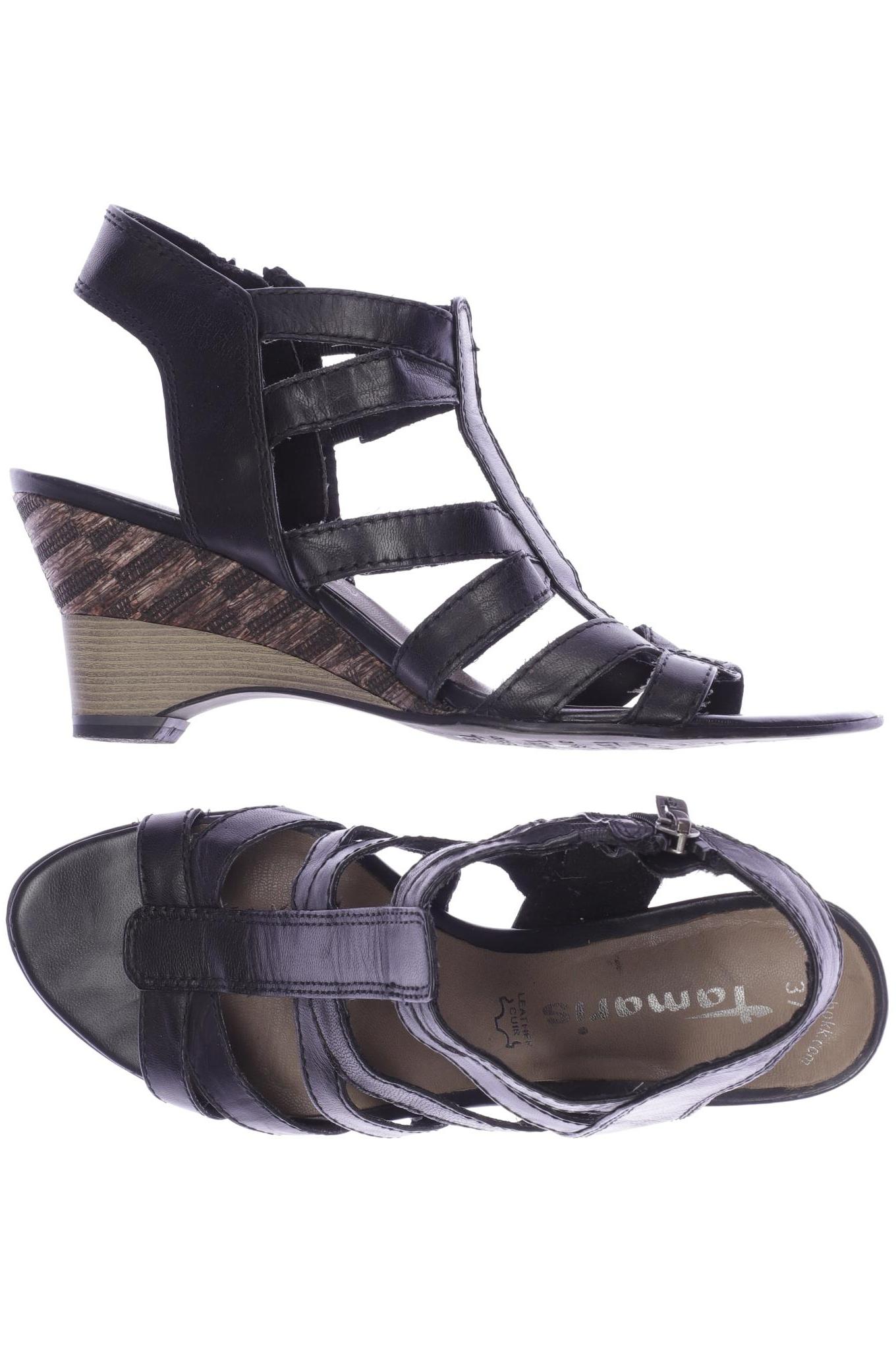 

Tamaris Damen Sandale, schwarz, Gr. 37