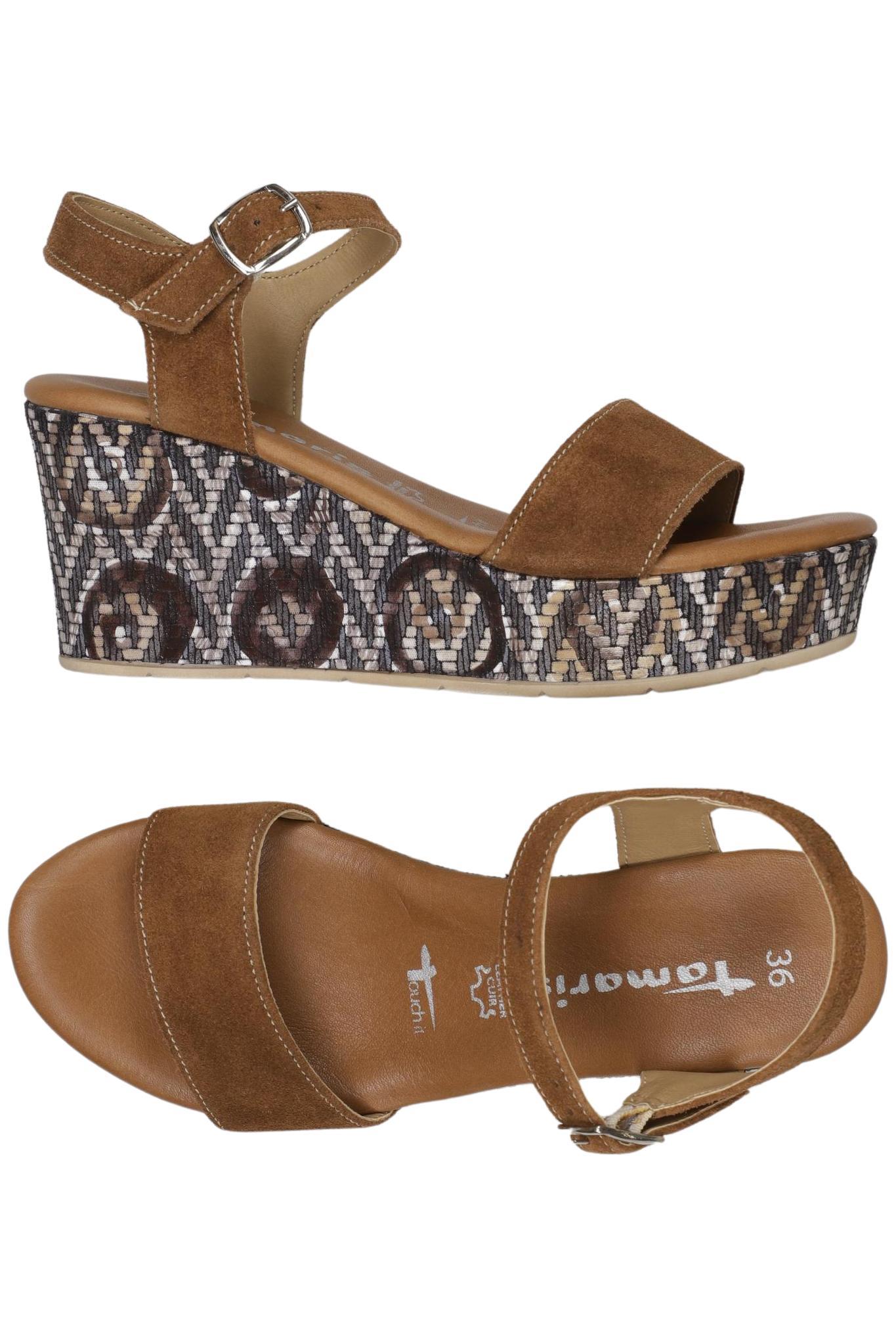 

Tamaris Damen Sandale, braun, Gr. 36