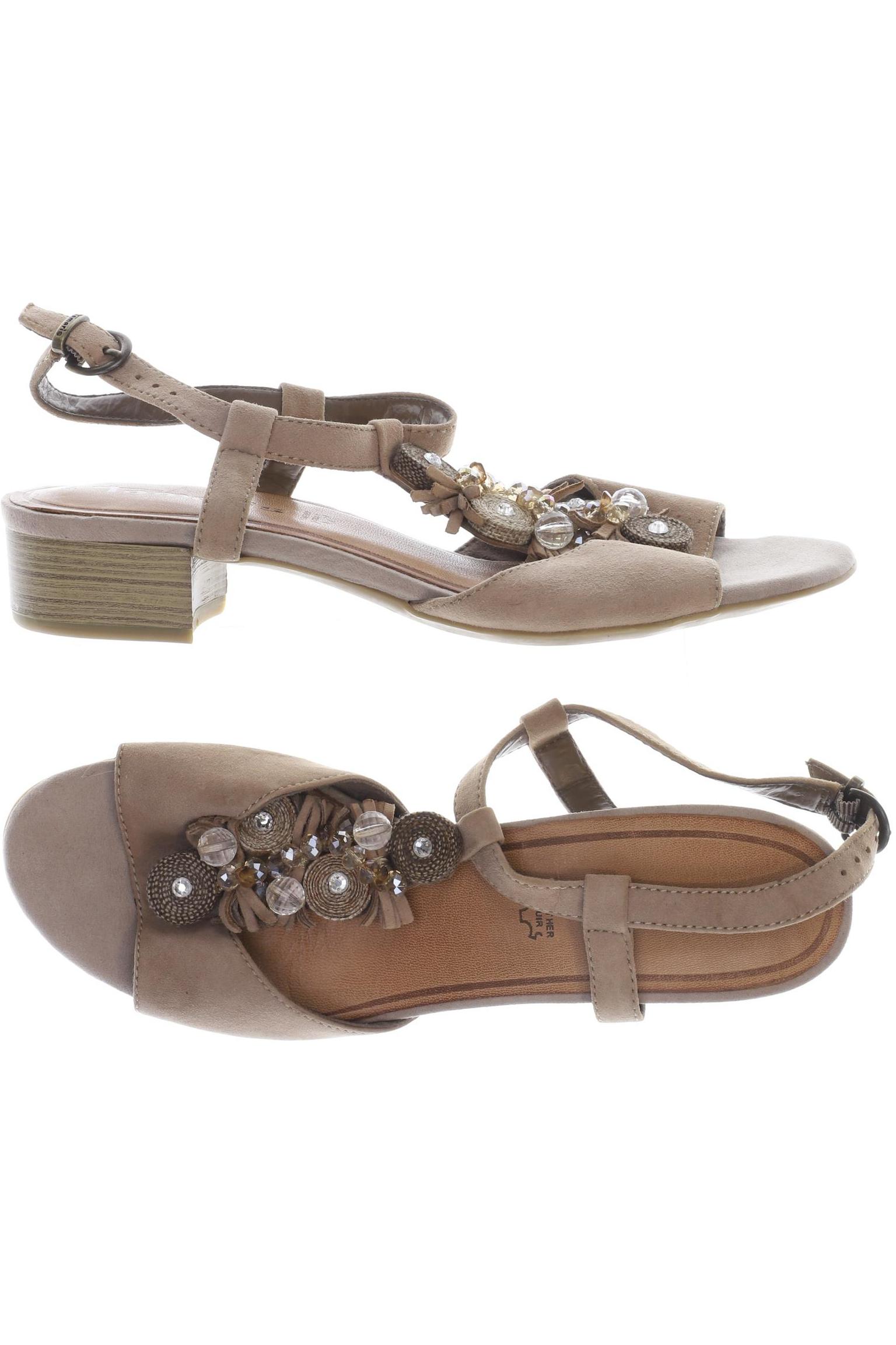 

Tamaris Damen Sandale, beige, Gr. 40