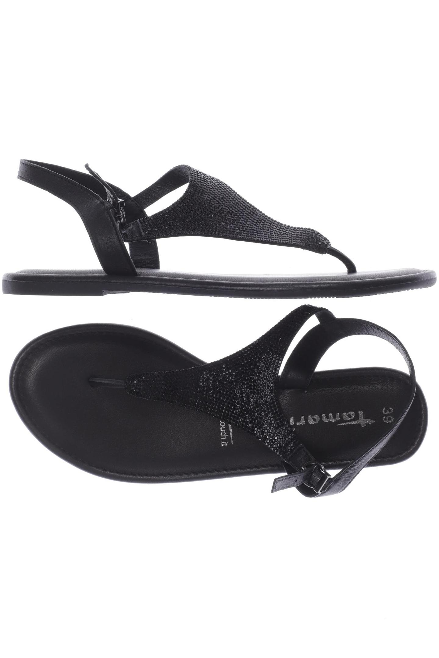 

Tamaris Damen Sandale, schwarz, Gr. 39