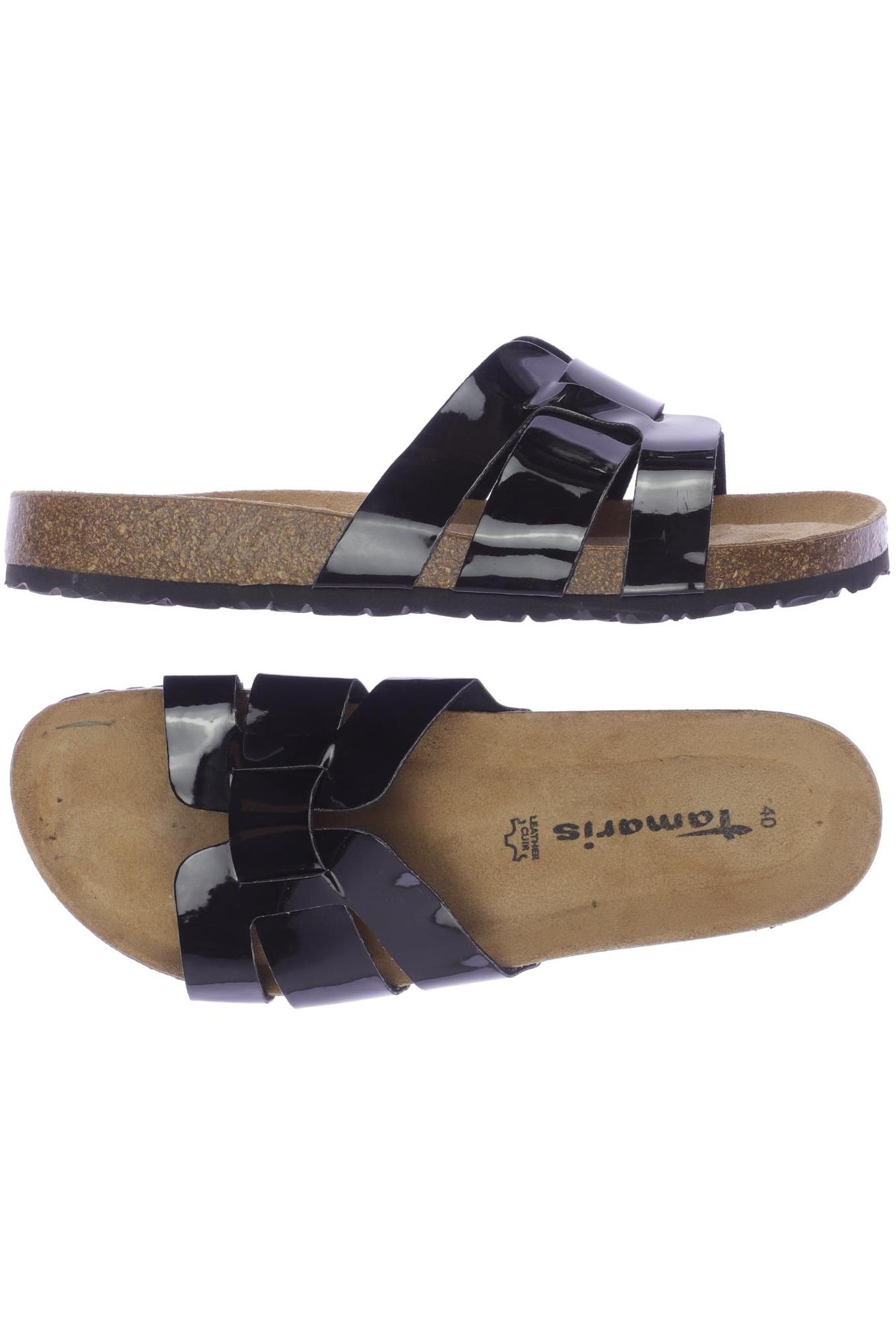 

Tamaris Damen Sandale, schwarz, Gr. 40