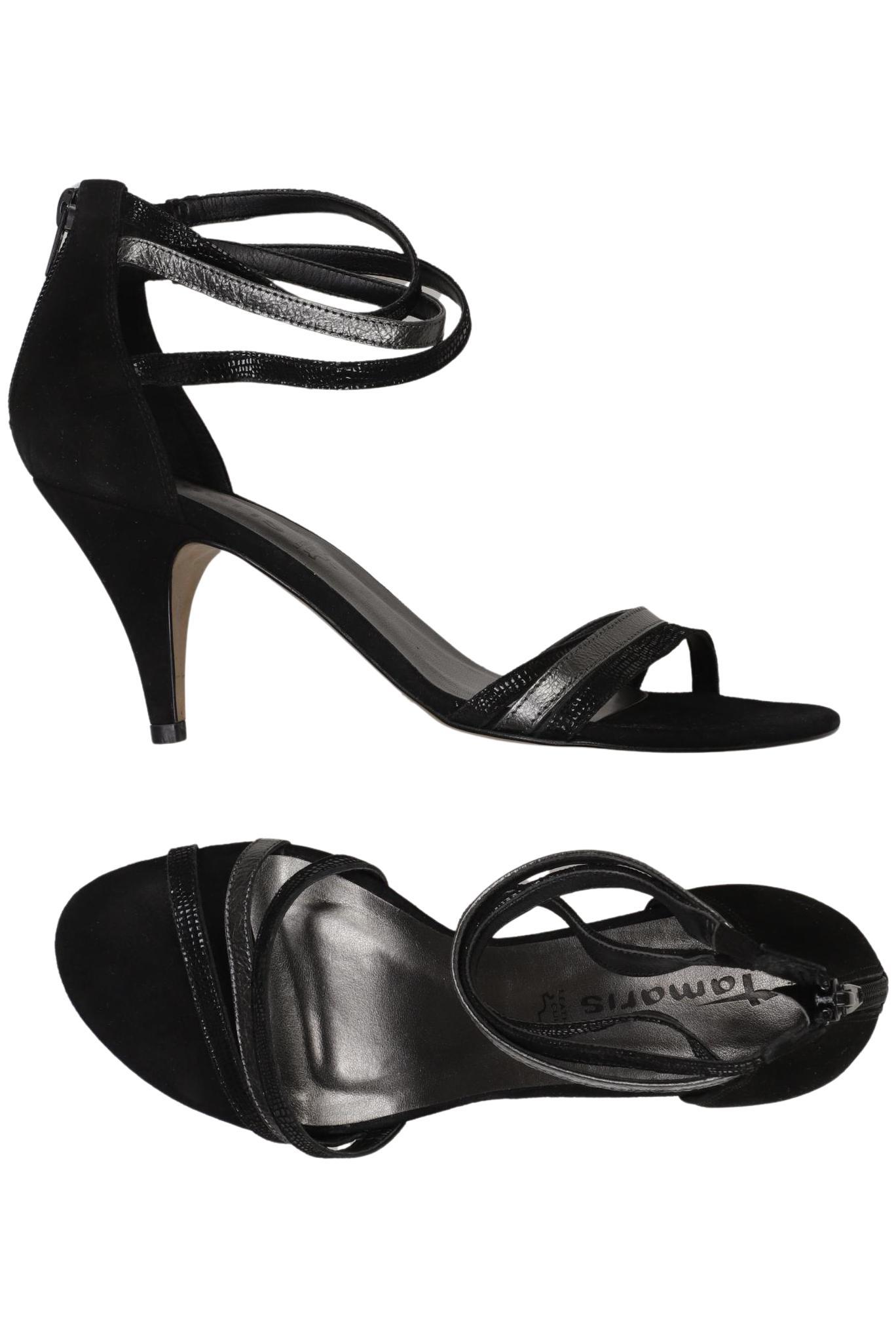 

Tamaris Damen Sandale, schwarz, Gr. 40
