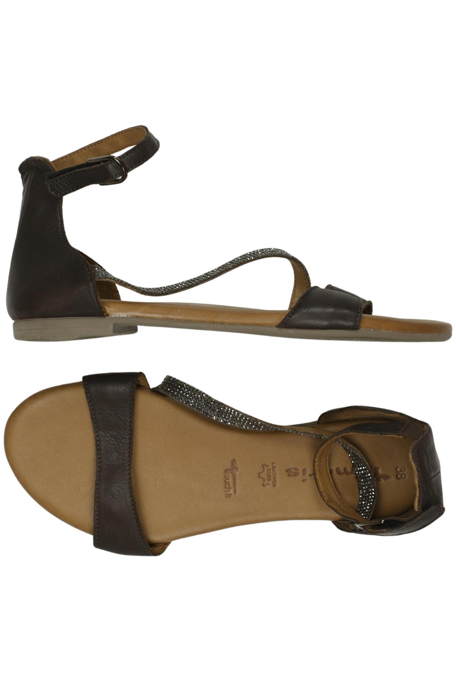 

Tamaris Damen Sandale, braun, Gr. 38