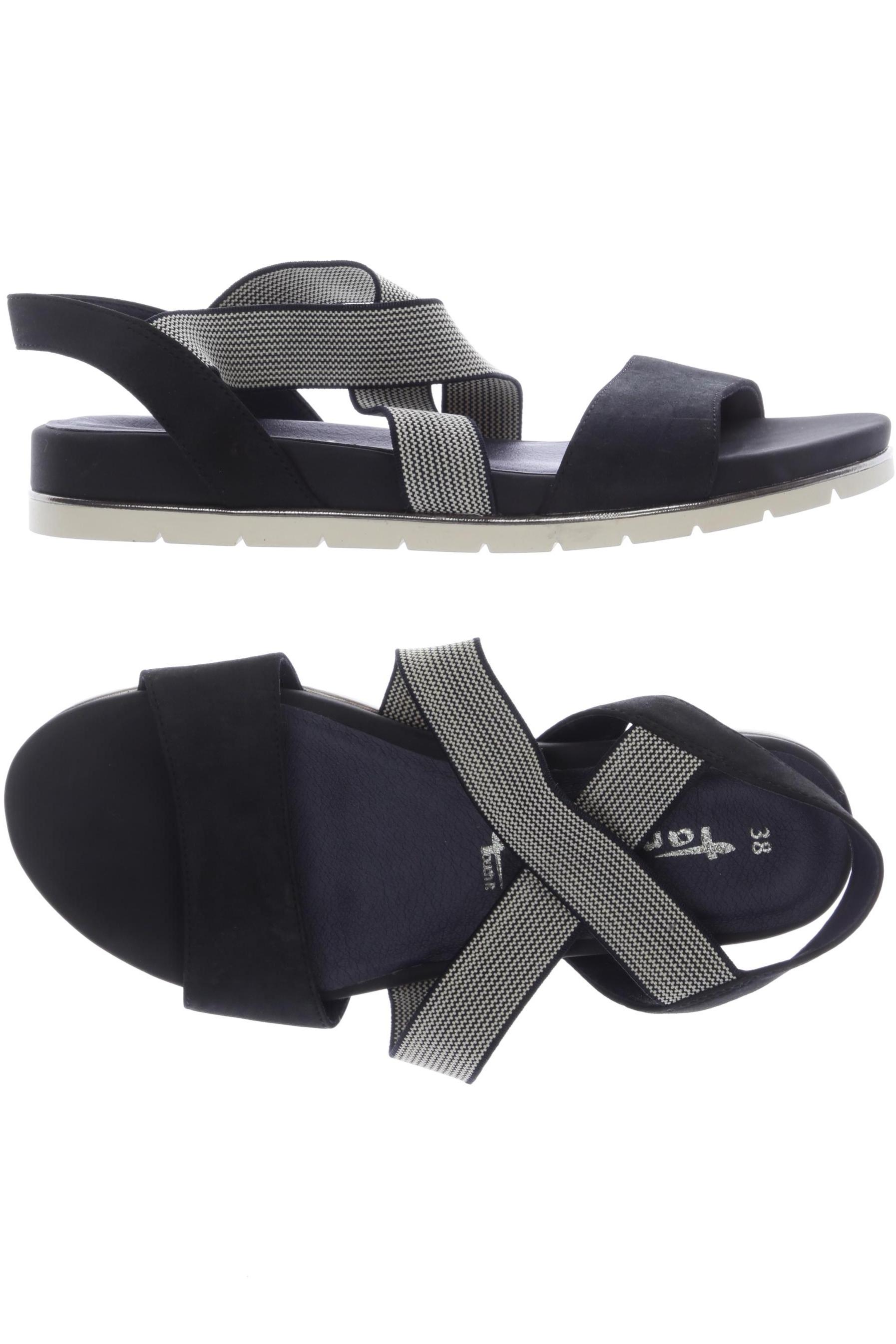 

Tamaris Damen Sandale, schwarz, Gr. 38