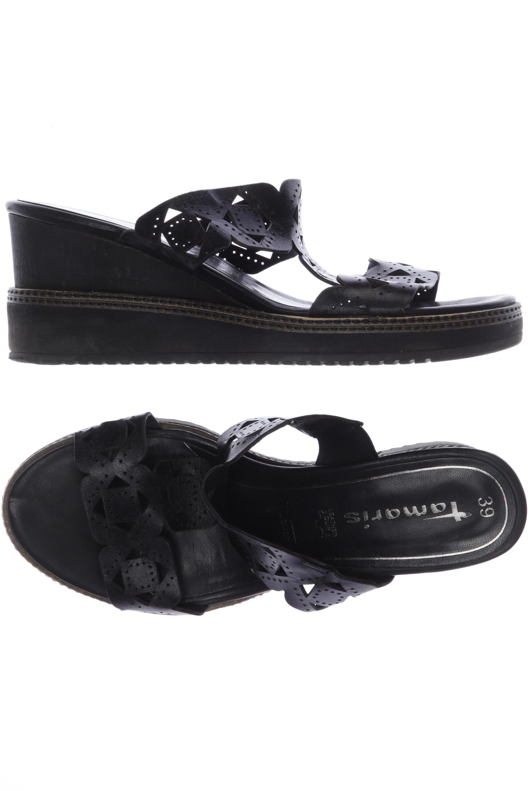 

Tamaris Damen Sandale, schwarz, Gr. 39