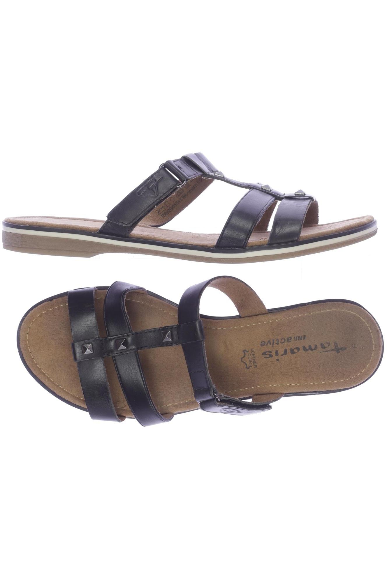 

Tamaris Damen Sandale, schwarz, Gr. 39