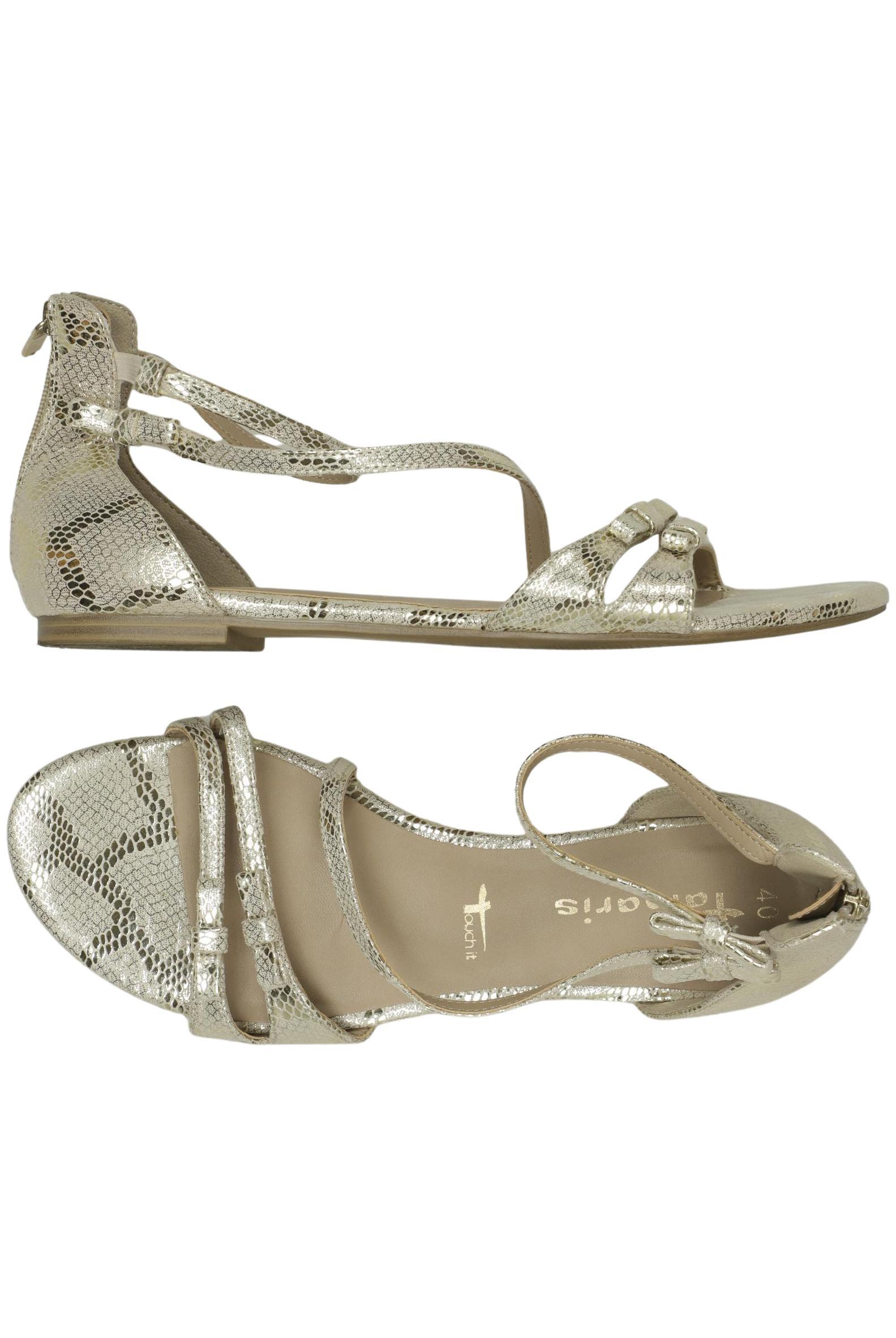 

Tamaris Damen Sandale, gold, Gr. 40
