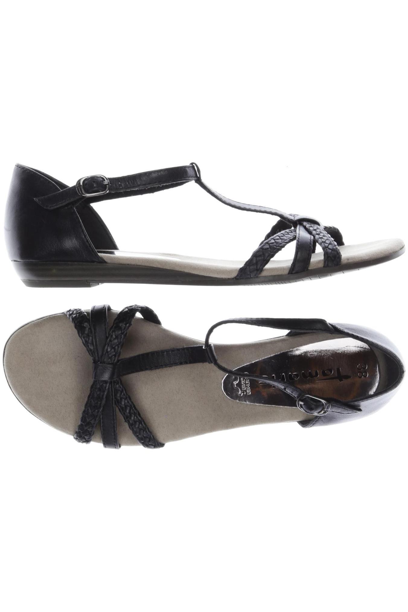 

Tamaris Damen Sandale, schwarz, Gr. 38