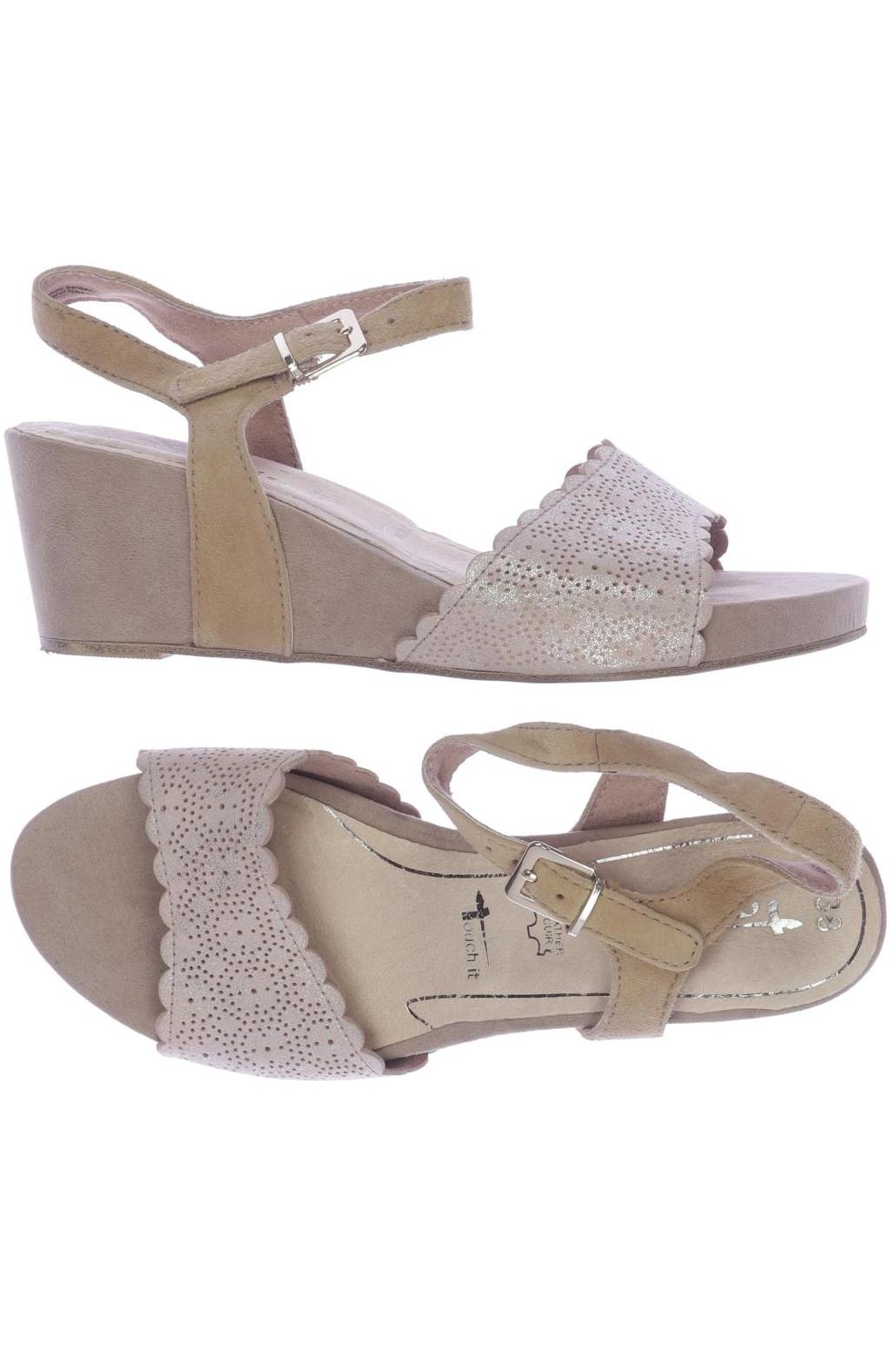 

Tamaris Damen Sandale, beige, Gr. 38
