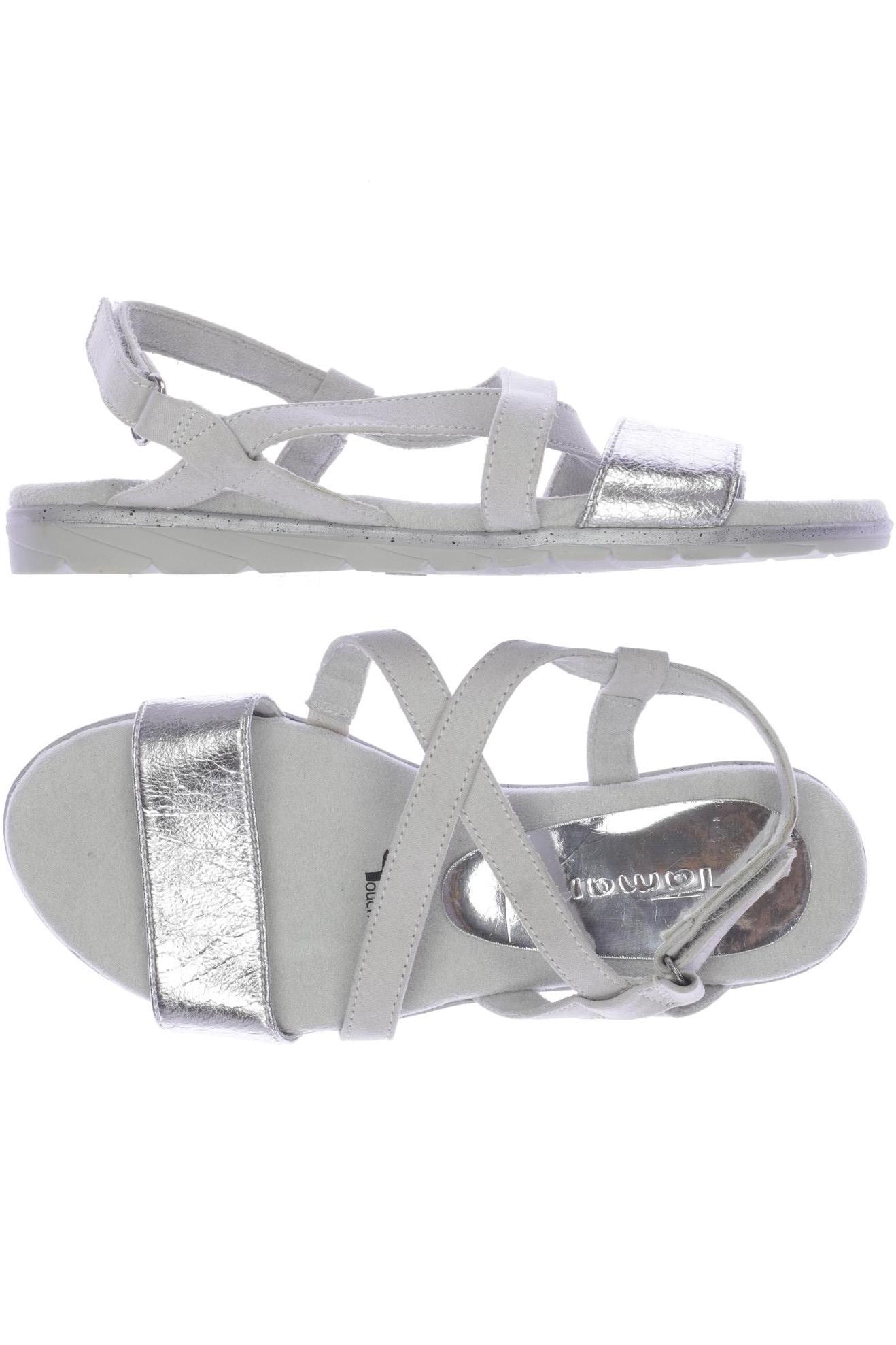 

Tamaris Damen Sandale, silber, Gr. 36