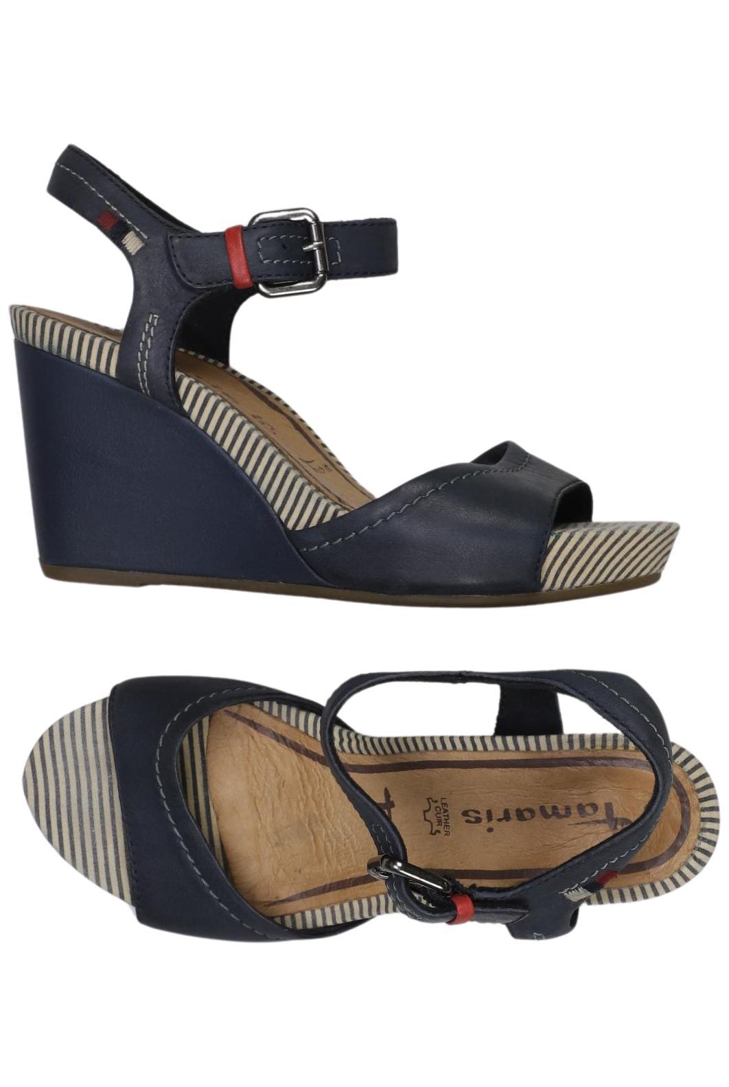 

Tamaris Damen Sandale, marineblau, Gr. 36