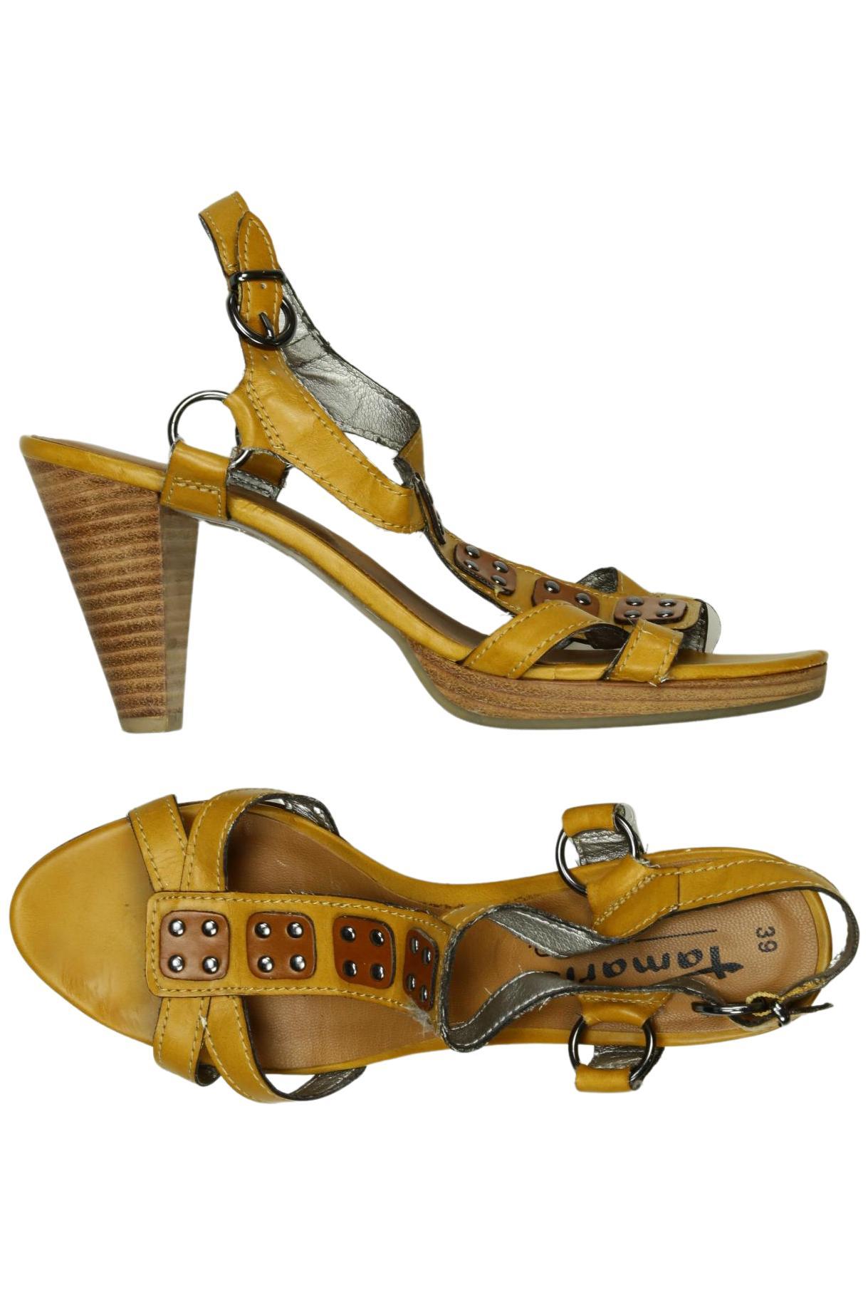 

Tamaris Damen Sandale, gelb, Gr. 39