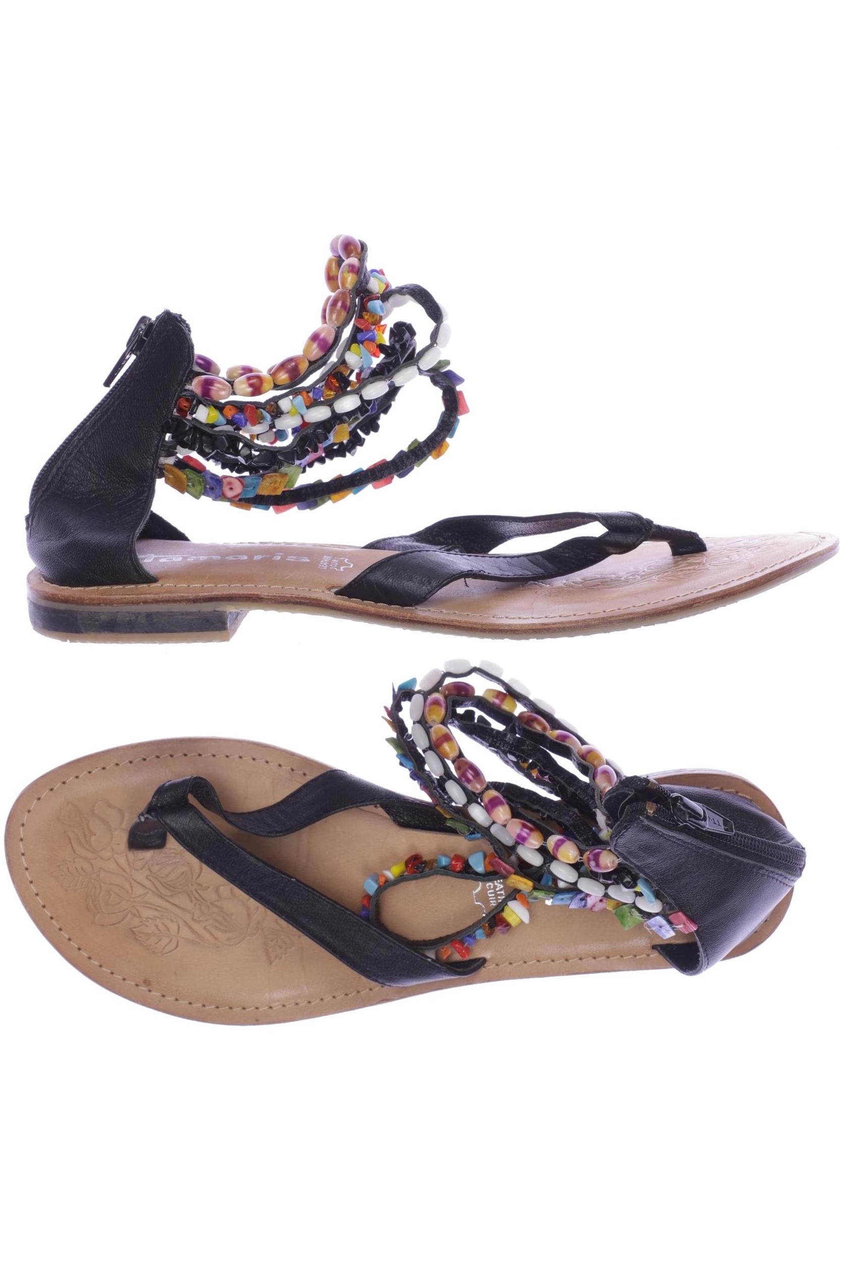 

Tamaris Damen Sandale, schwarz, Gr. 40