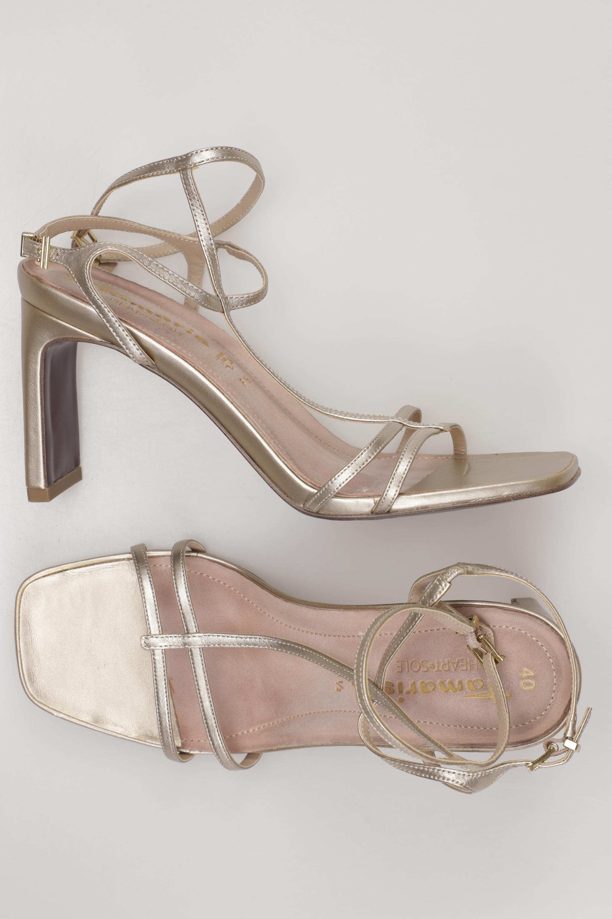 

Tamaris Damen Sandale, gold, Gr. 40