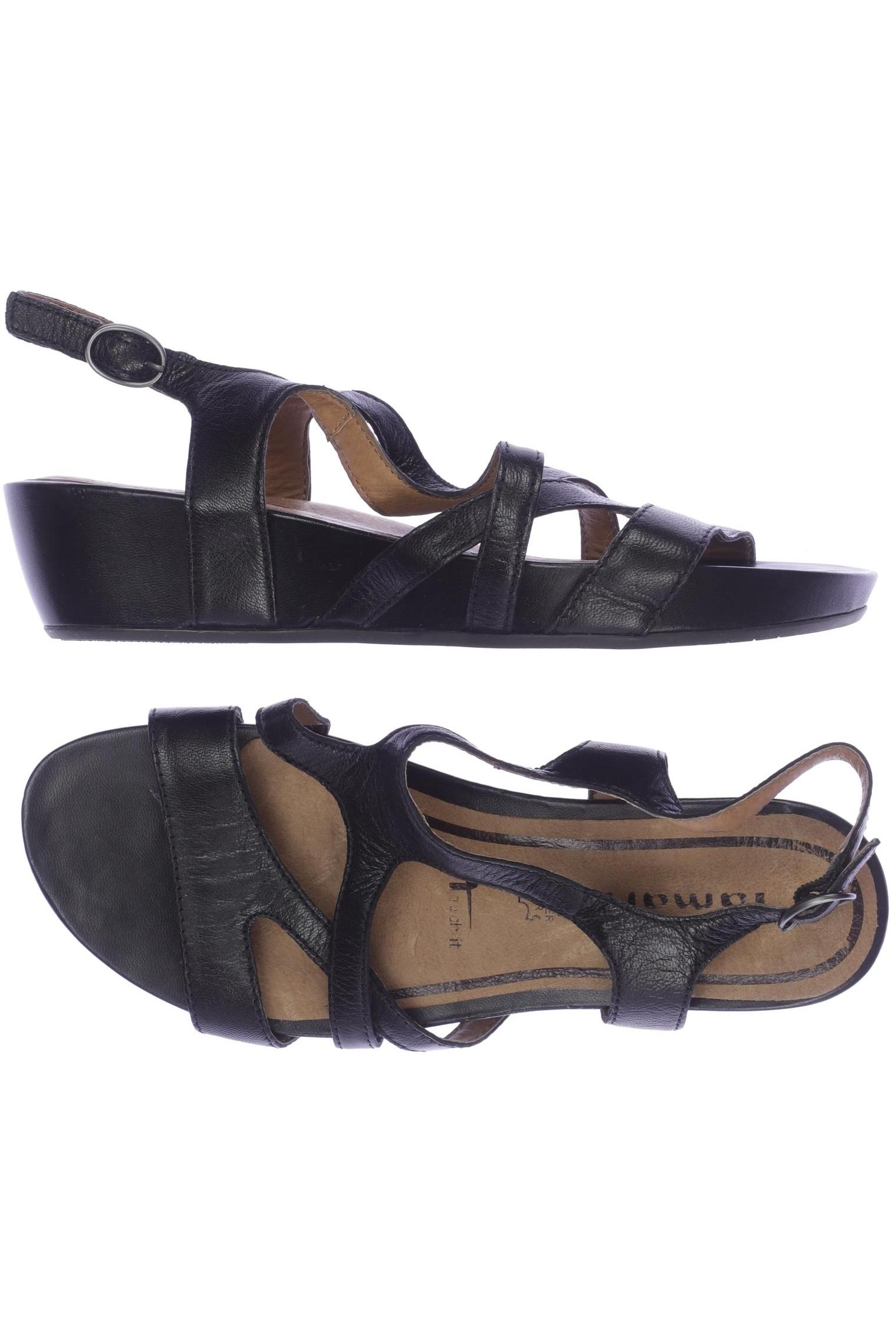 

Tamaris Damen Sandale, schwarz, Gr. 37