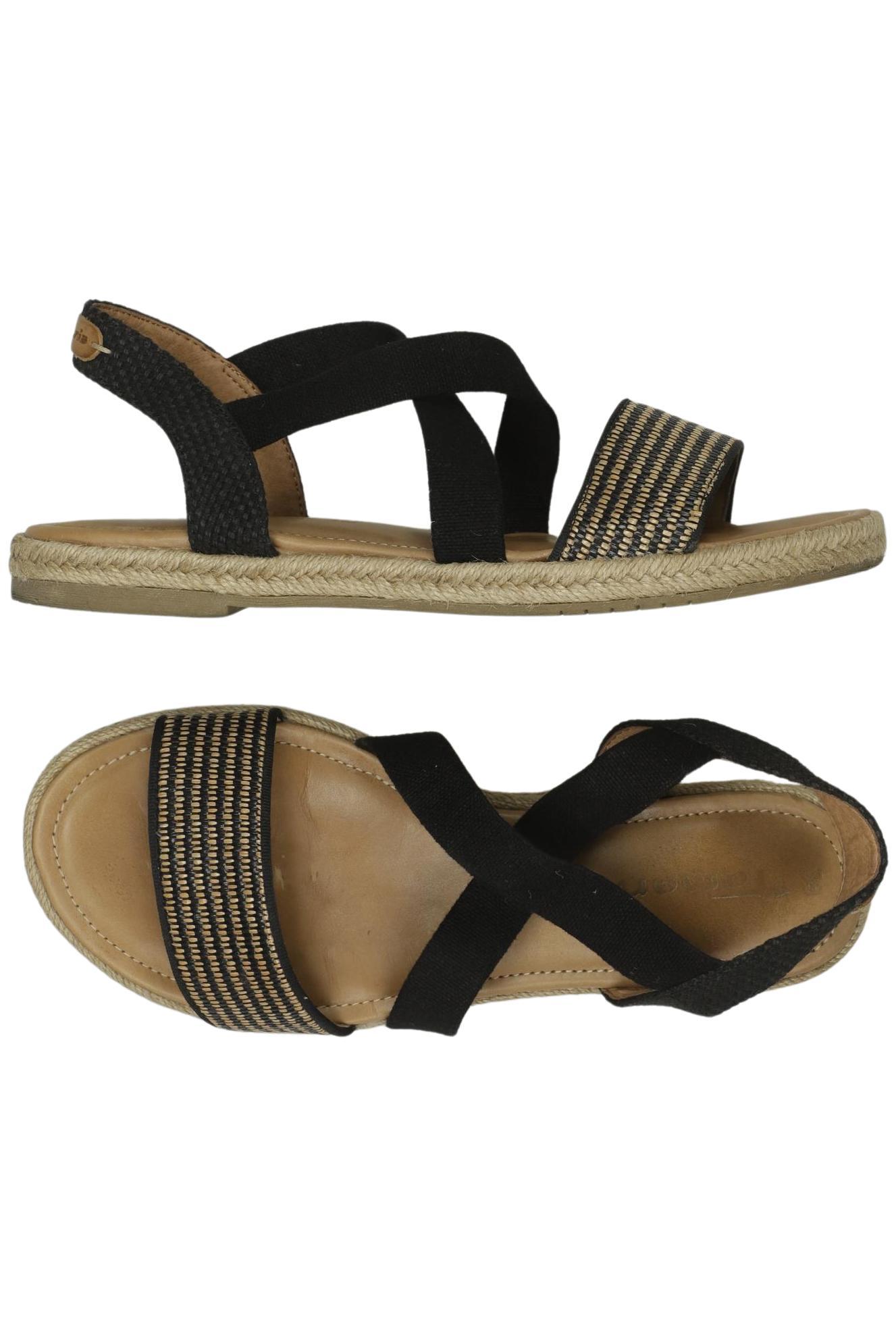 

Tamaris Damen Sandale, schwarz, Gr. 39
