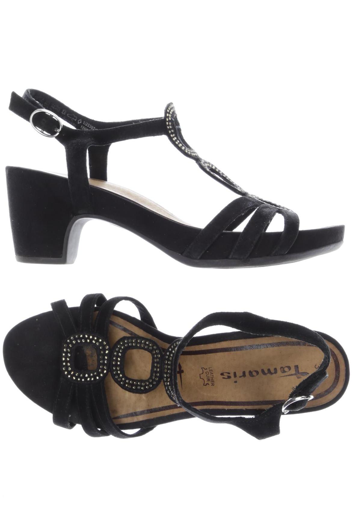 

Tamaris Damen Sandale, schwarz, Gr. 36