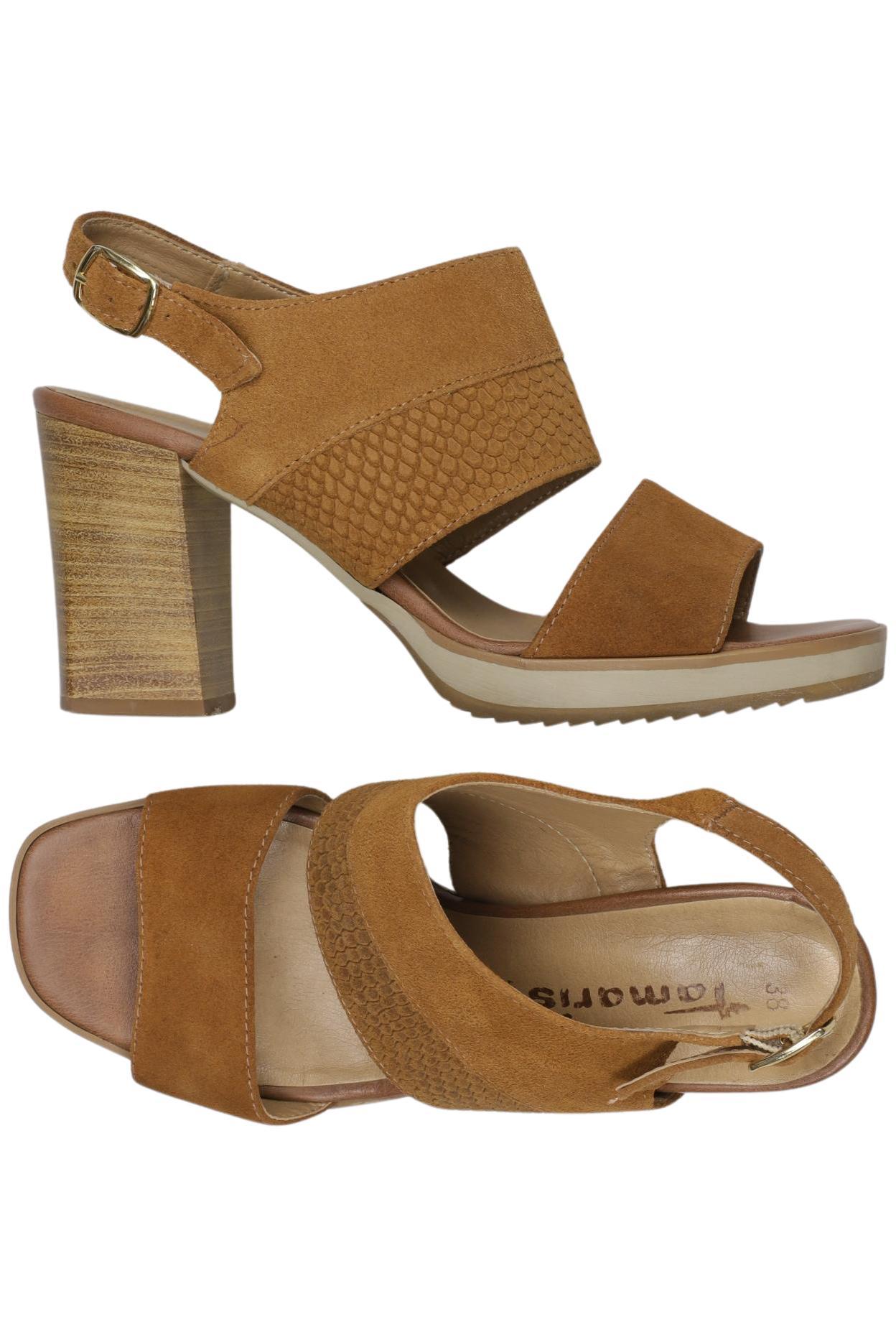

Tamaris Damen Sandale, braun, Gr. 38