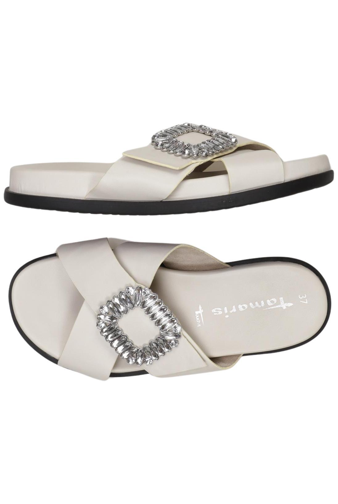 

Tamaris Damen Sandale, cremeweiß, Gr. 37