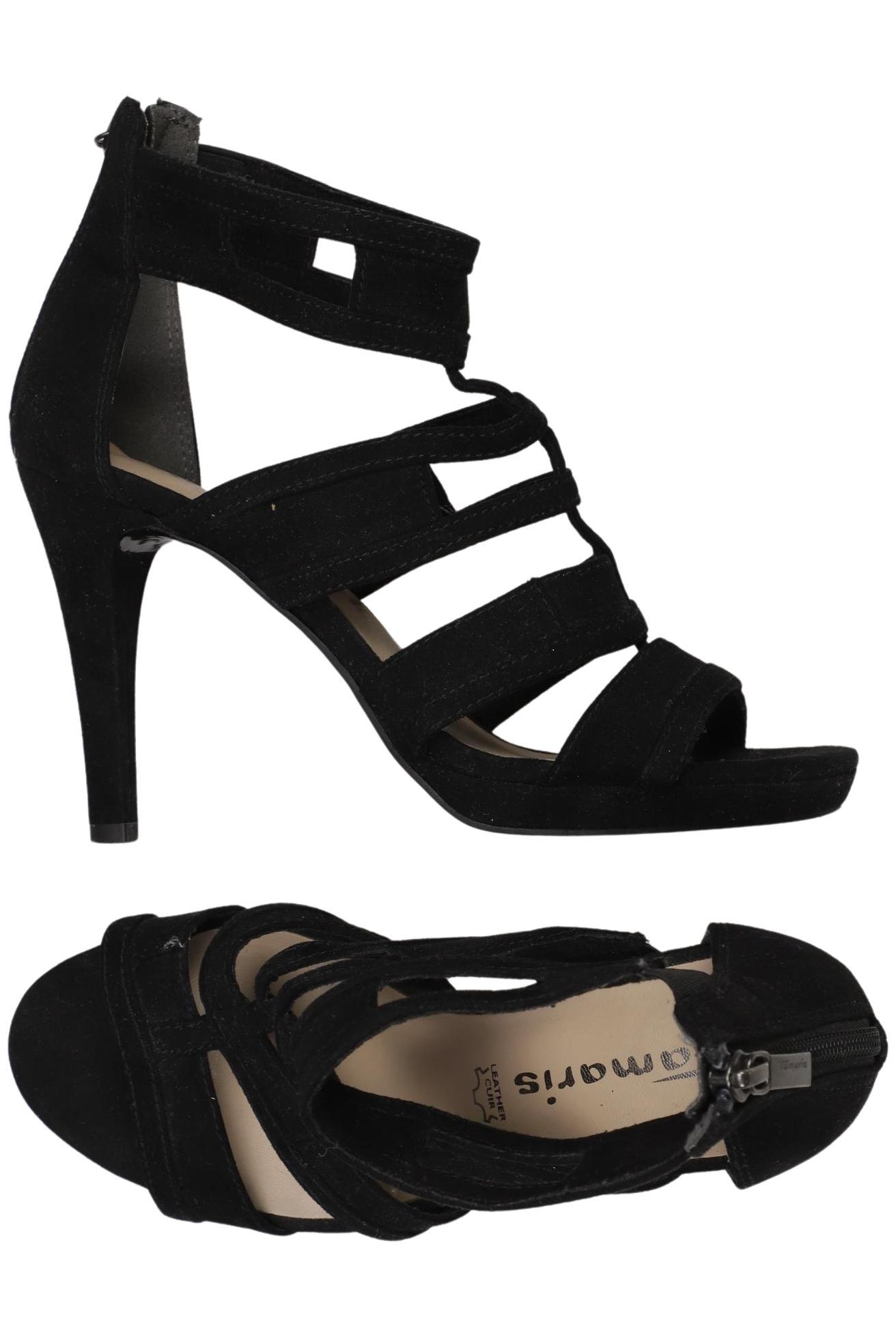 

Tamaris Damen Sandale, schwarz, Gr. 36