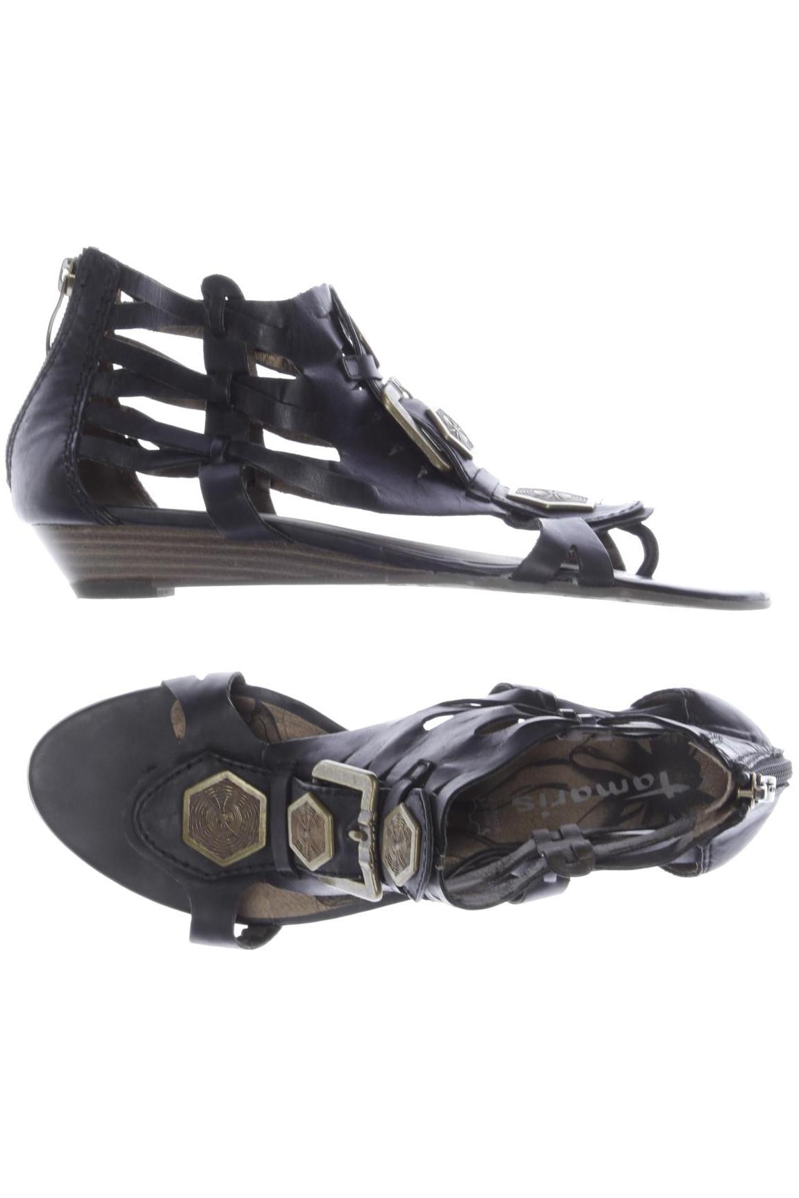 

Tamaris Damen Sandale, schwarz, Gr. 38