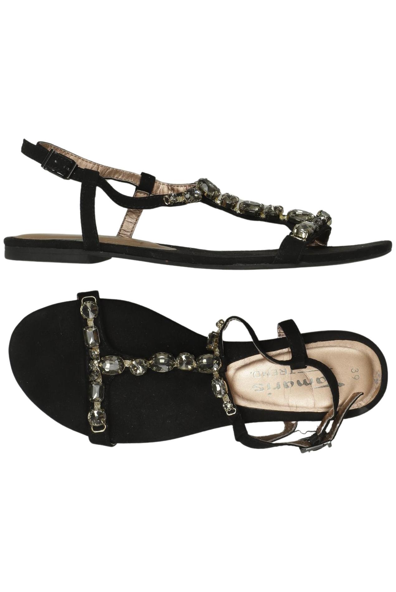 

Tamaris Damen Sandale, schwarz, Gr. 39