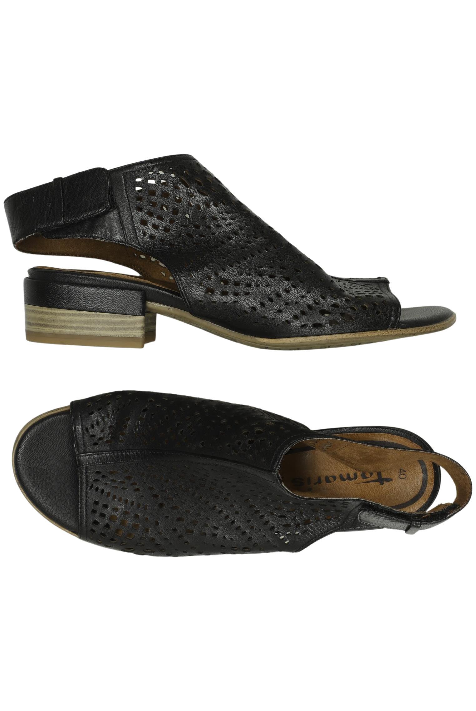 

Tamaris Damen Sandale, schwarz, Gr. 40