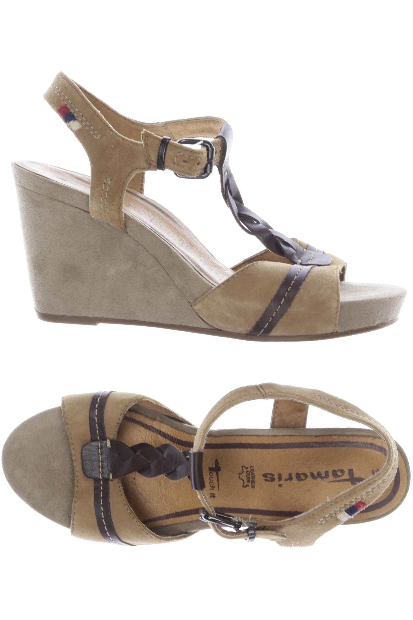 

Tamaris Damen Sandale, beige, Gr. 38
