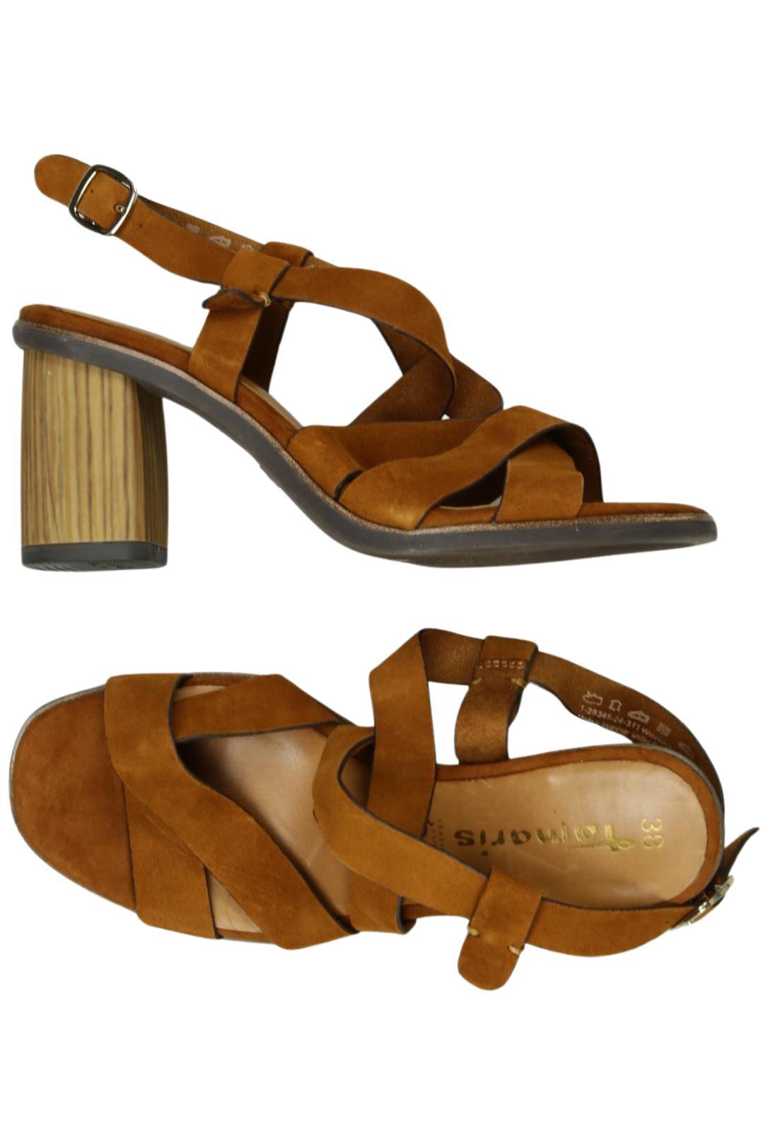 

Tamaris Damen Sandale, braun, Gr. 38