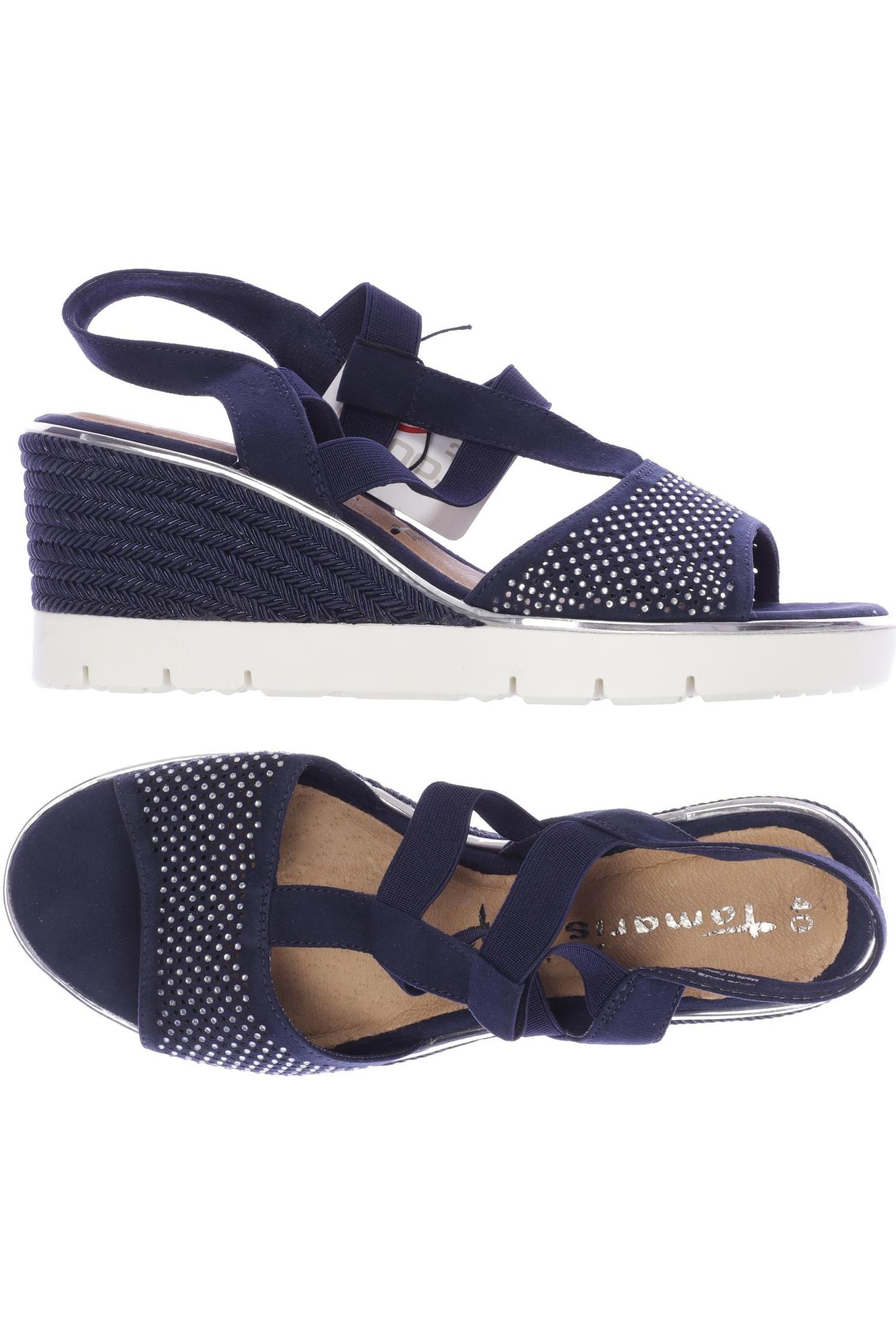 

Tamaris Damen Sandale, marineblau, Gr. 40