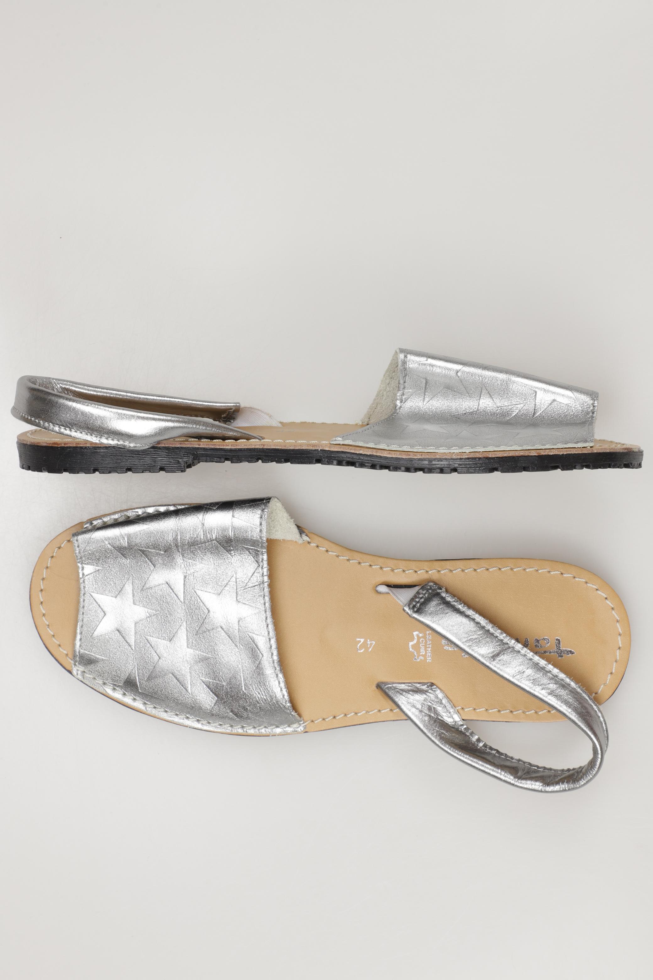 

Tamaris Damen Sandale, silber, Gr. 42