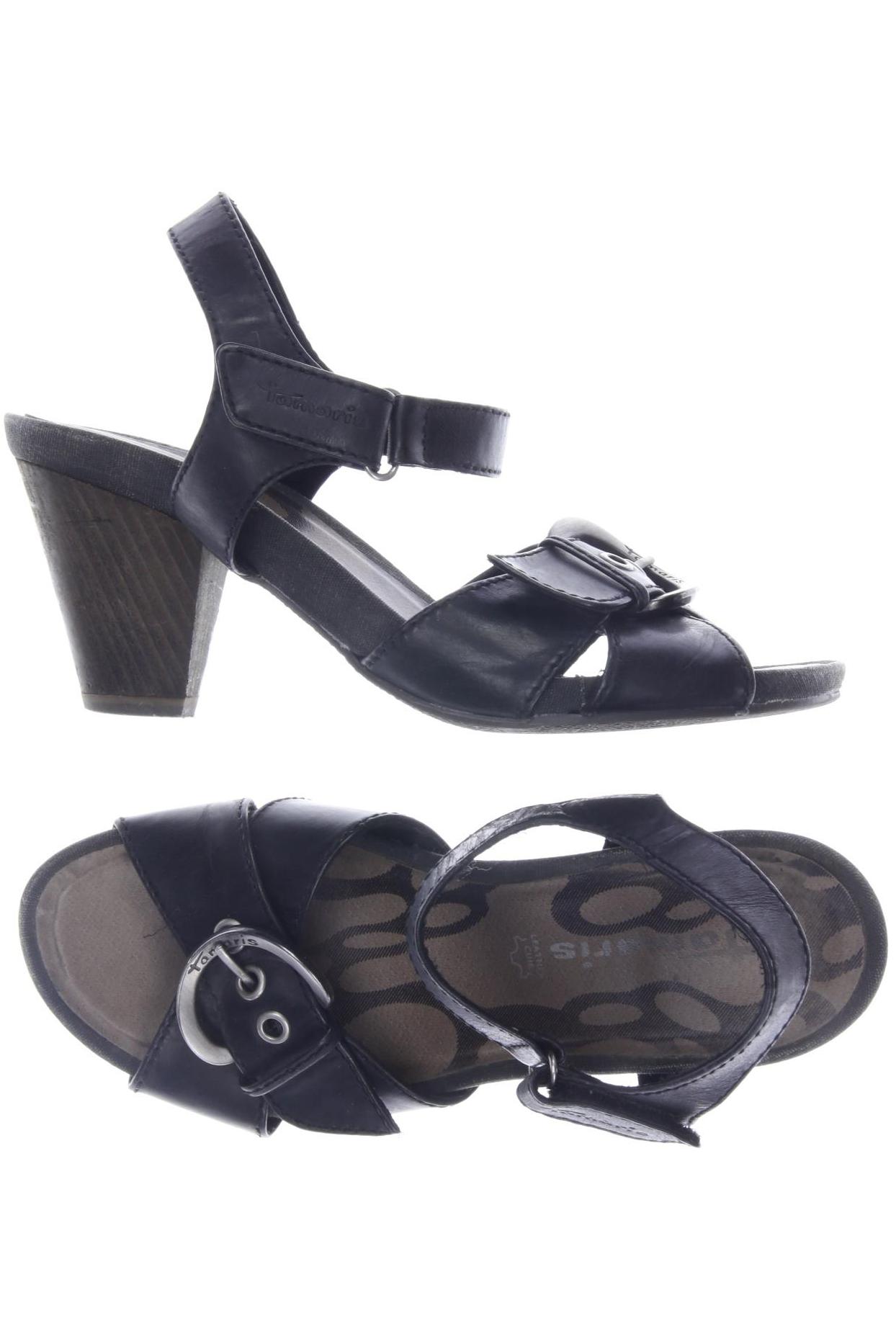 

Tamaris Damen Sandale, schwarz, Gr. 38
