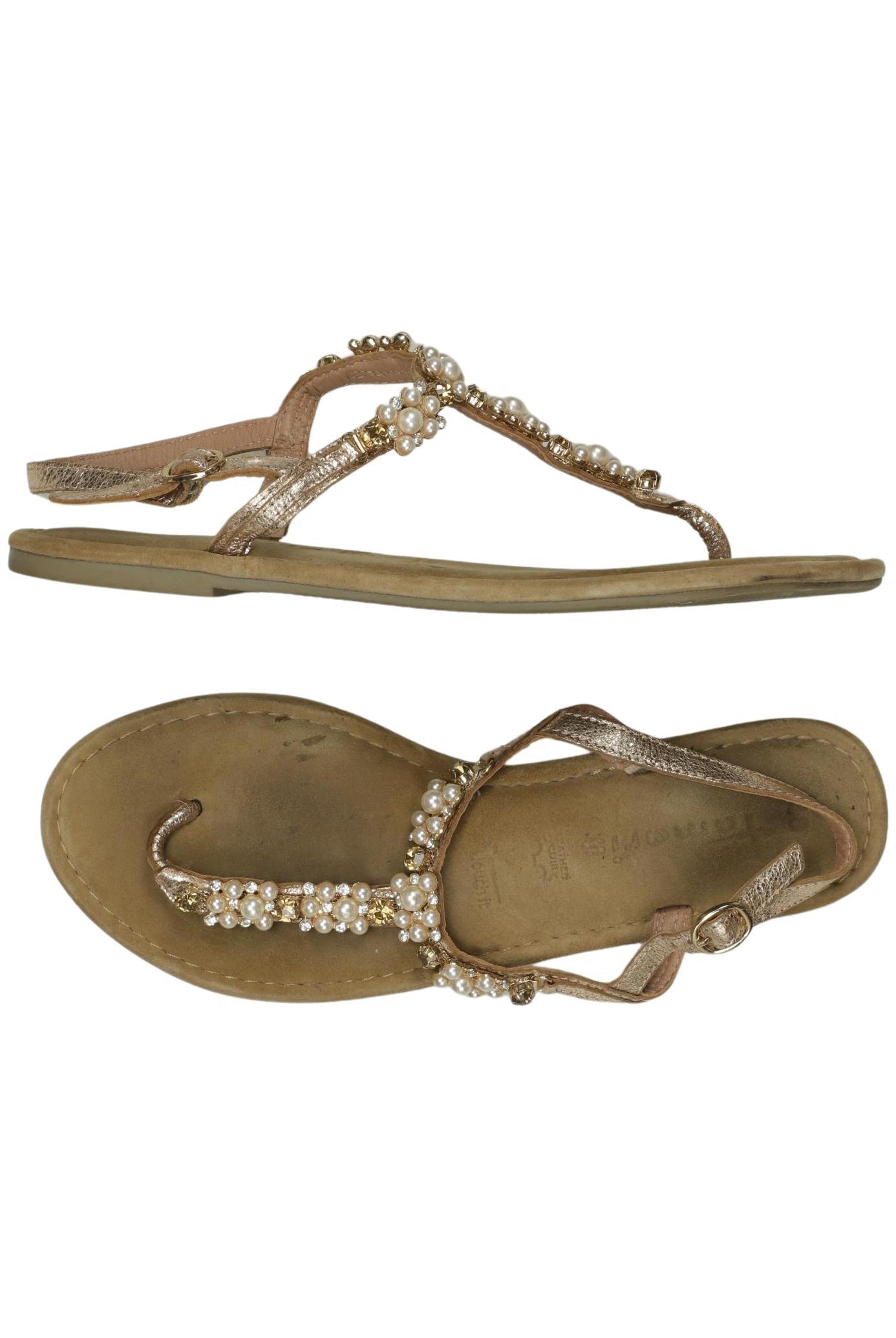 

Tamaris Damen Sandale, gold, Gr. 40