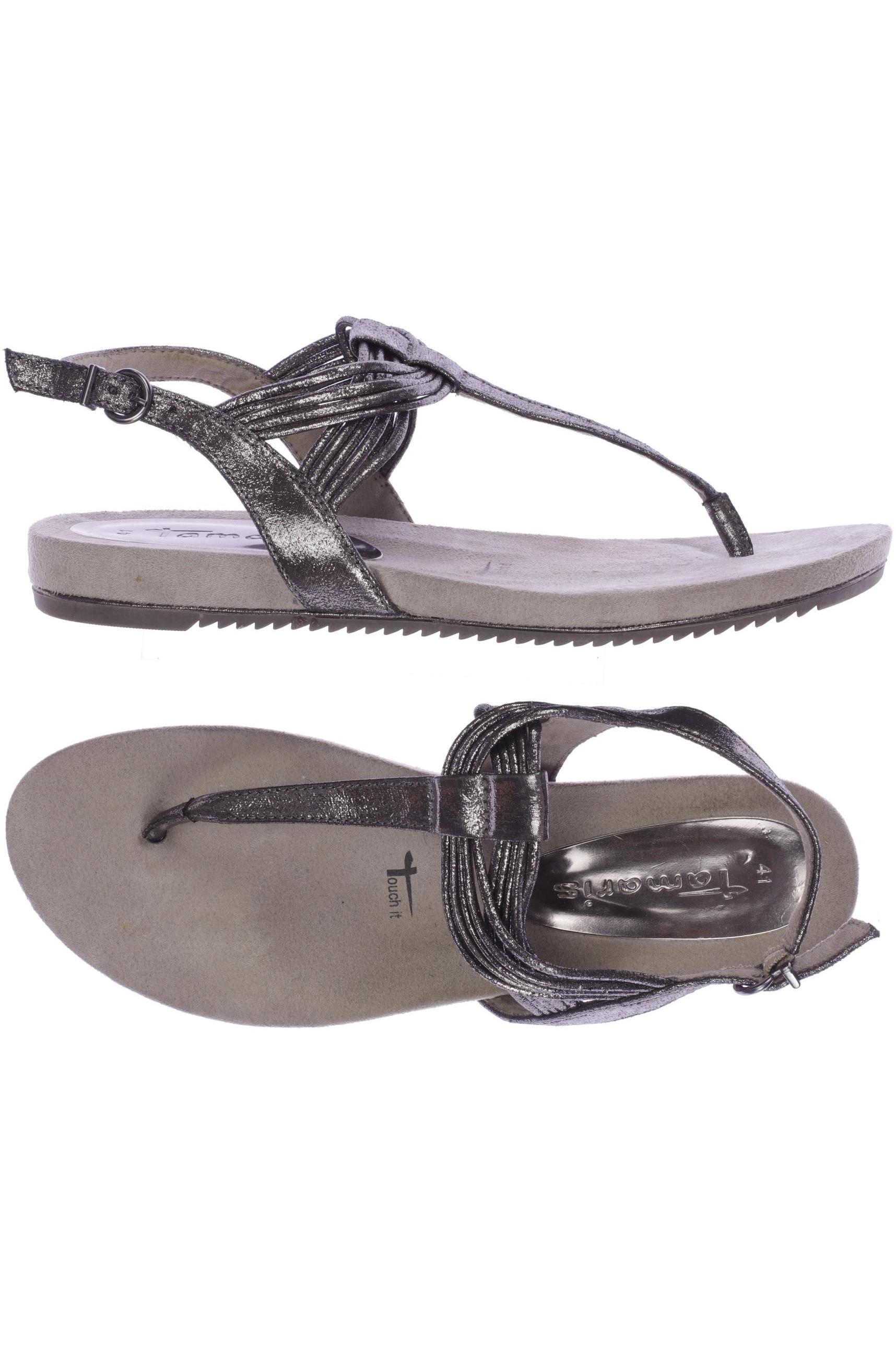 

Tamaris Damen Sandale, silber, Gr. 41