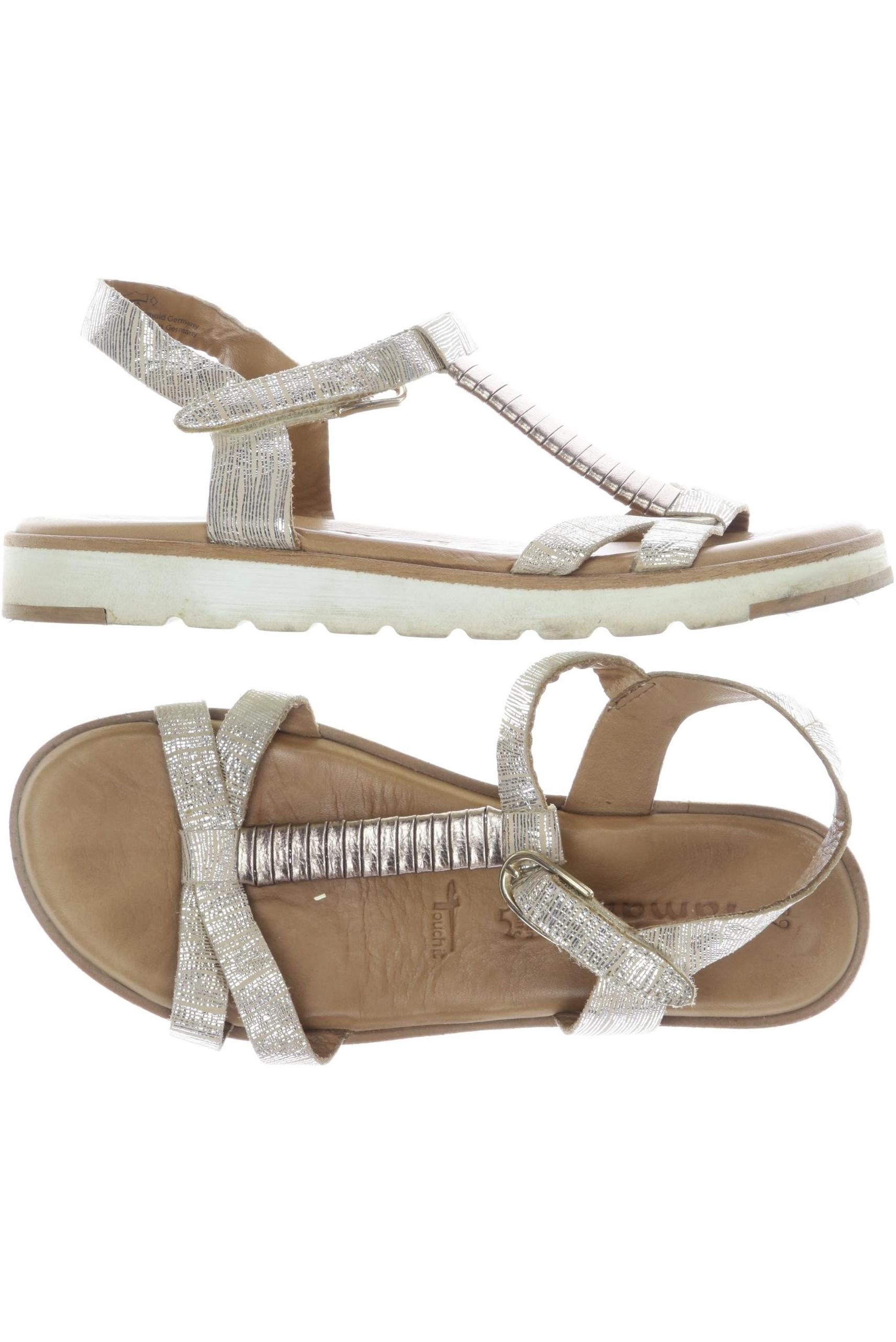 

Tamaris Damen Sandale, gold, Gr. 39