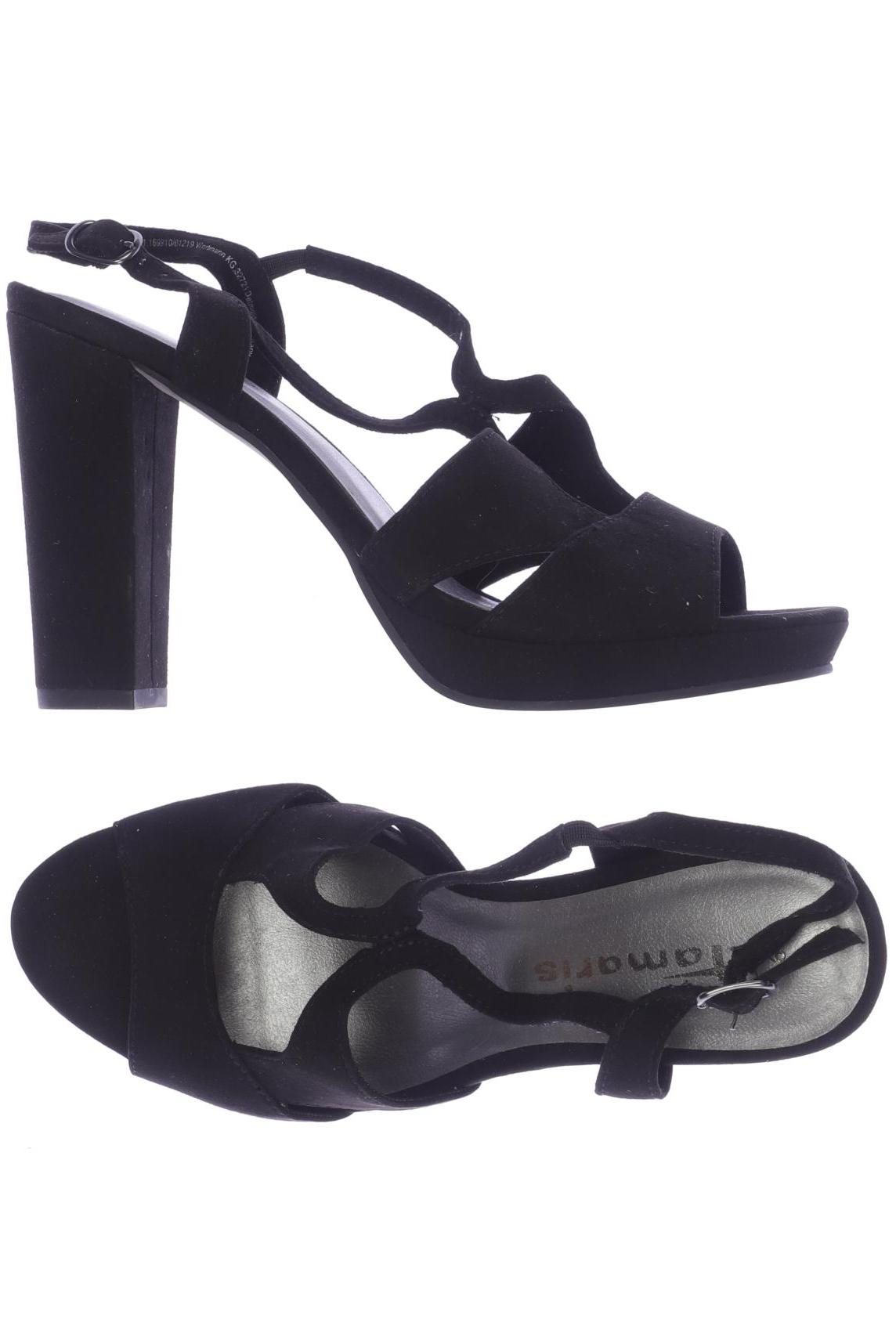 

Tamaris Damen Sandale, schwarz, Gr. 39