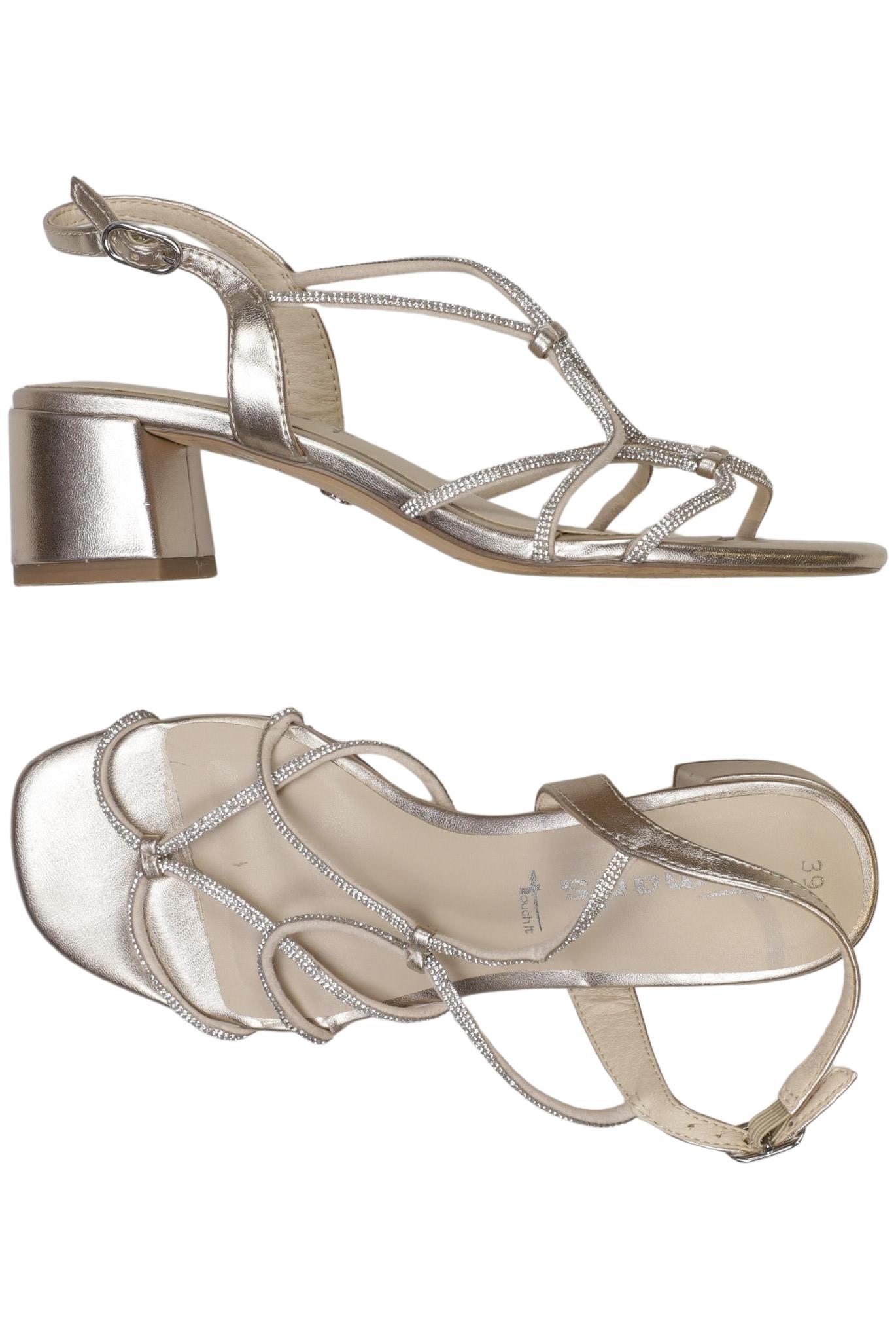 

Tamaris Damen Sandale, silber, Gr. 39