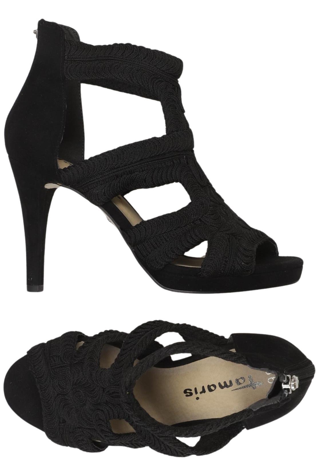 

Tamaris Damen Sandale, schwarz, Gr. 36