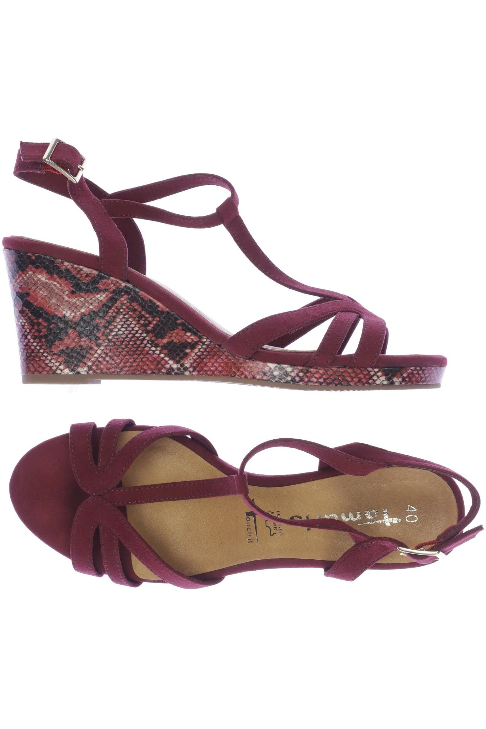 

Tamaris Damen Sandale, bordeaux, Gr. 40