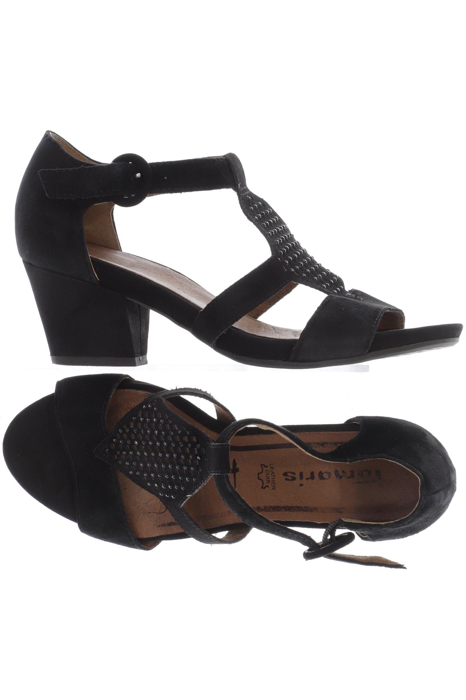

Tamaris Damen Sandale, schwarz, Gr. 37